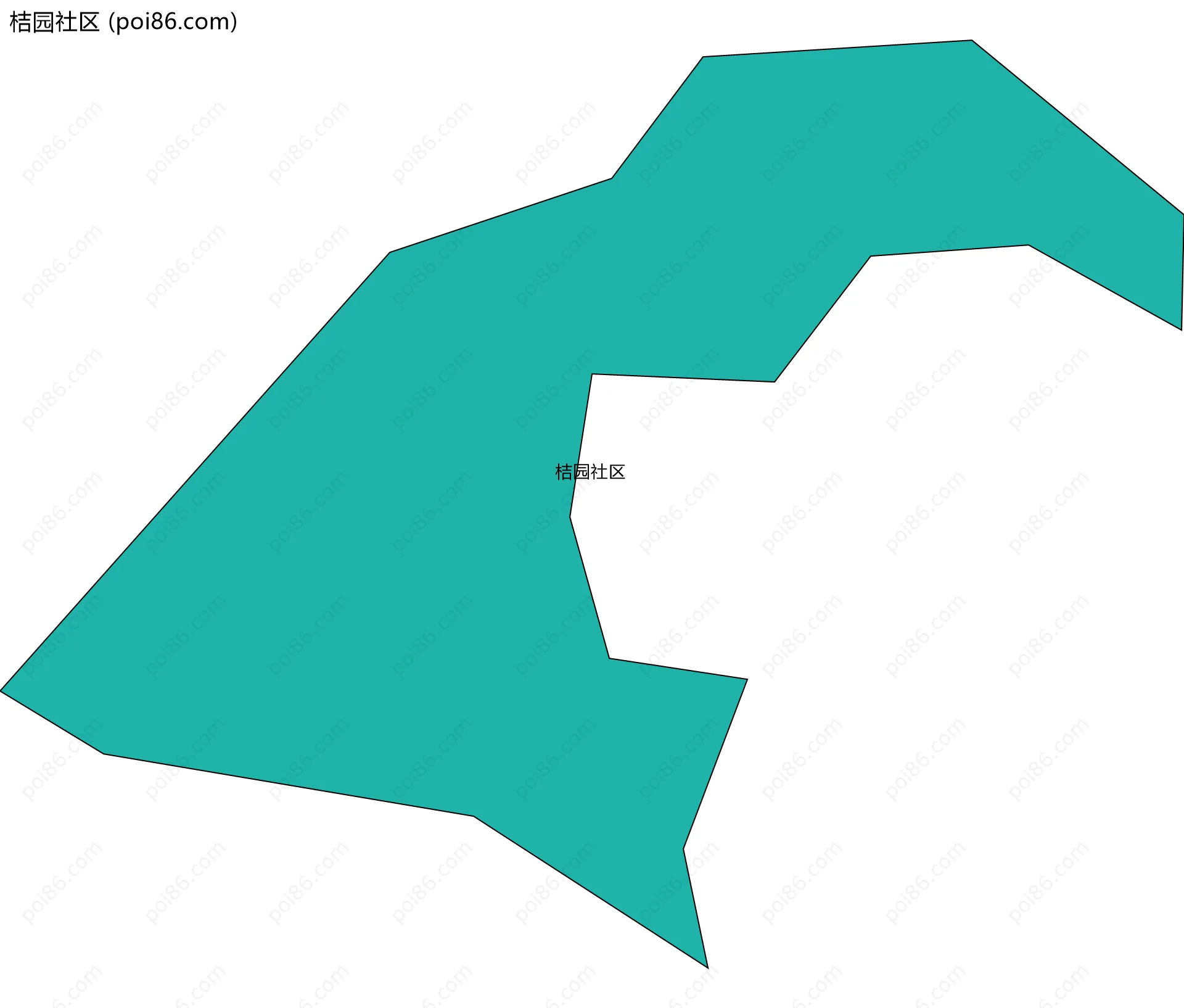 桔园社区边界地图