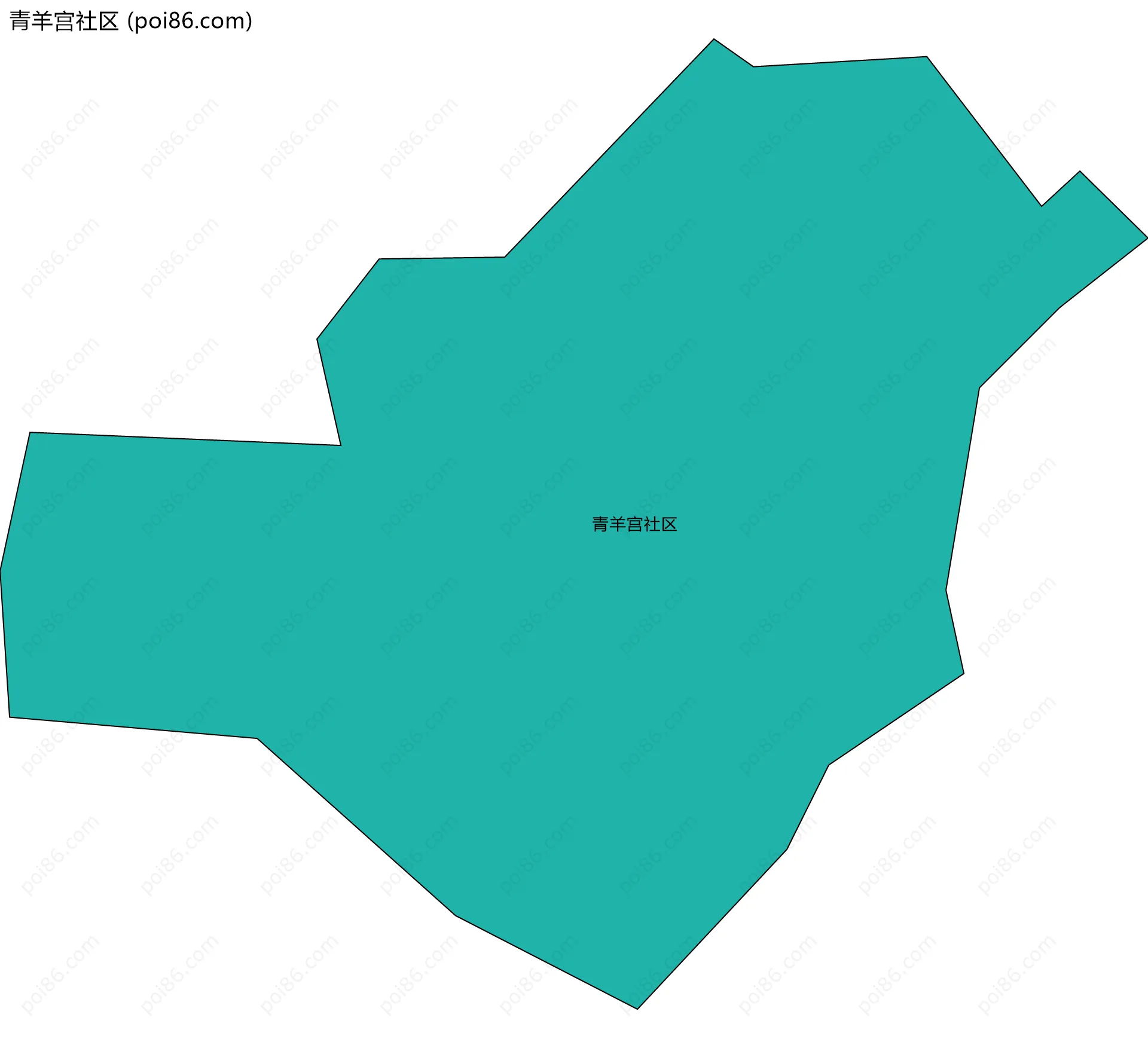 青羊宫社区边界地图