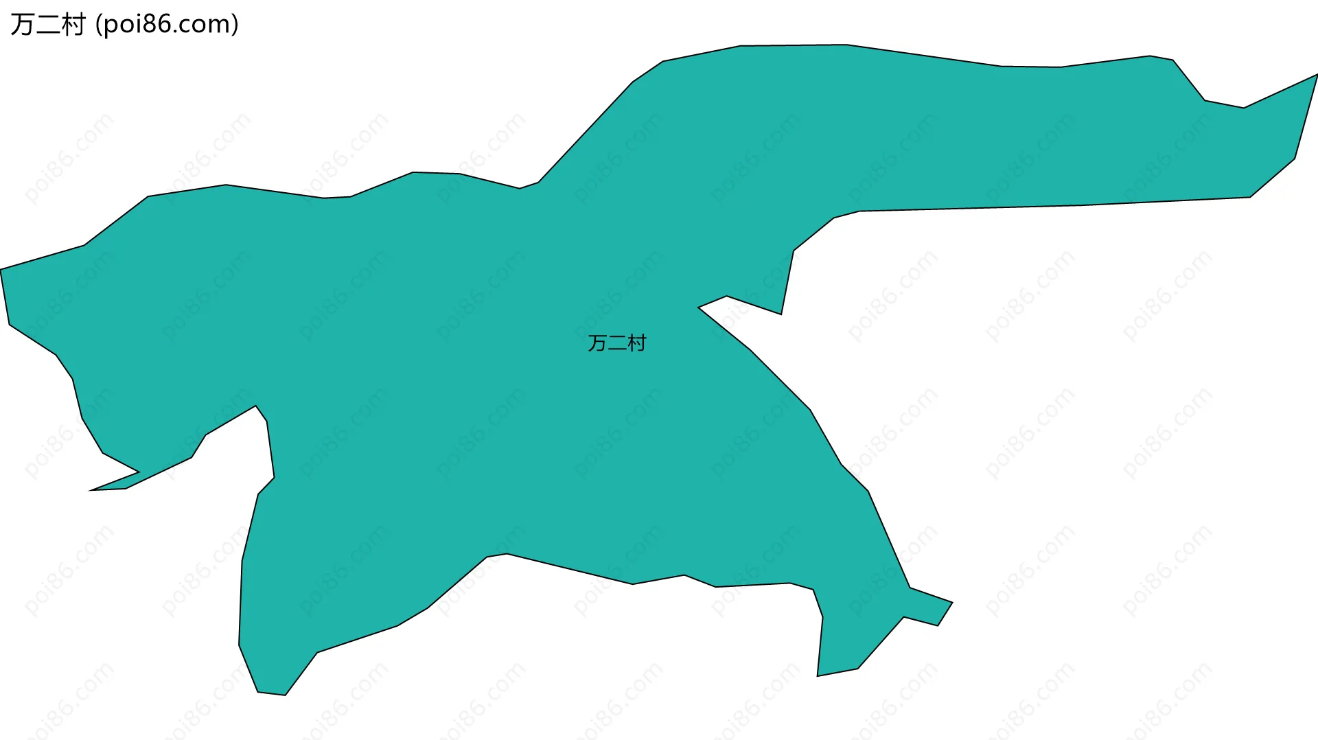 万二村边界地图