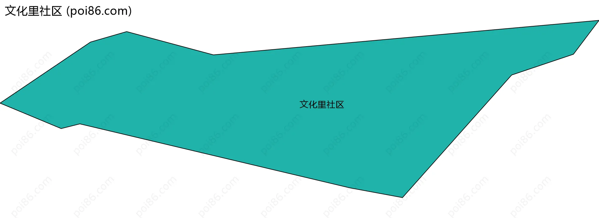 文化里社区边界地图