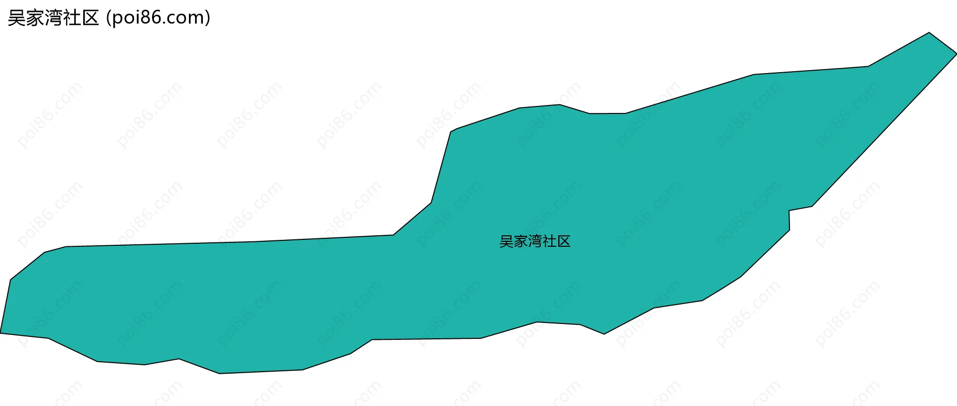 吴家湾社区边界地图