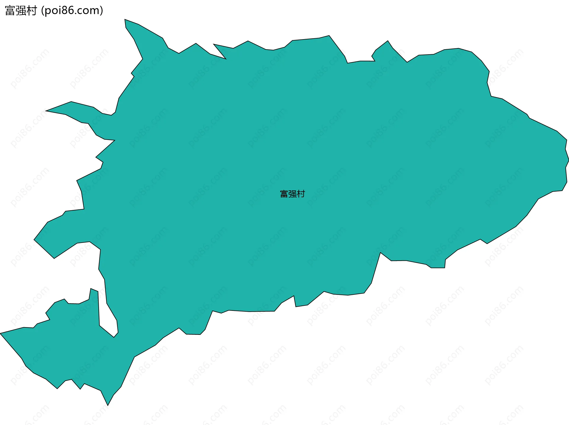 富强村边界地图