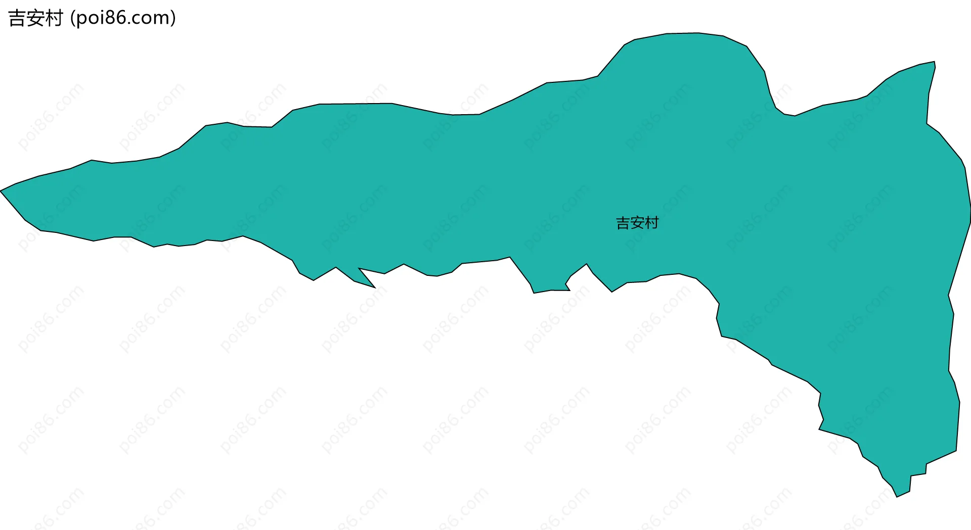 吉安村边界地图