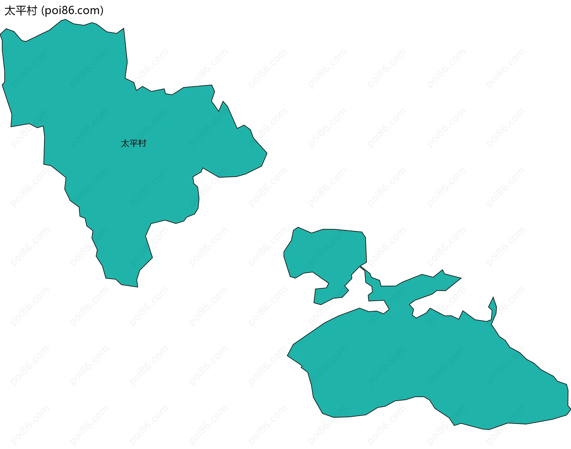 太平村边界地图