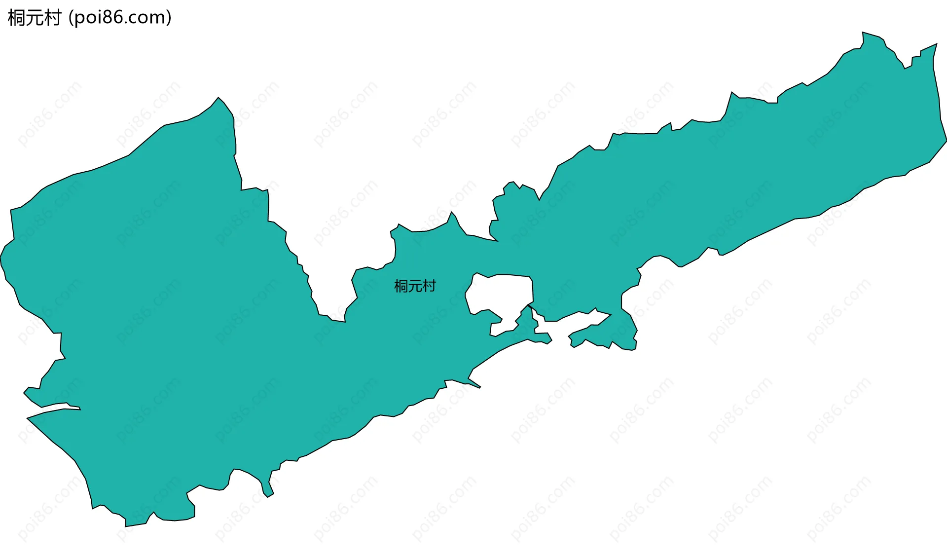 桐元村边界地图