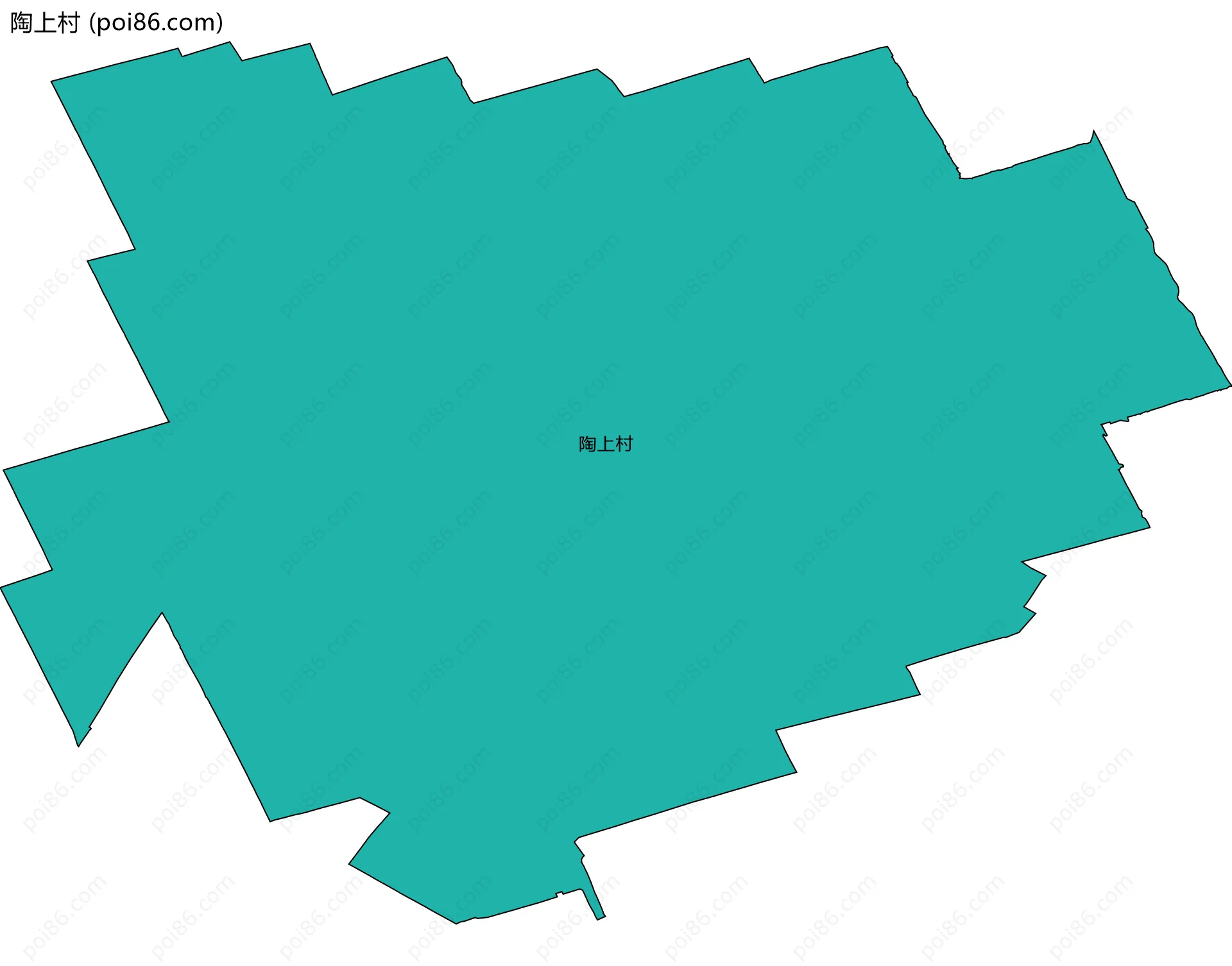 陶上村边界地图