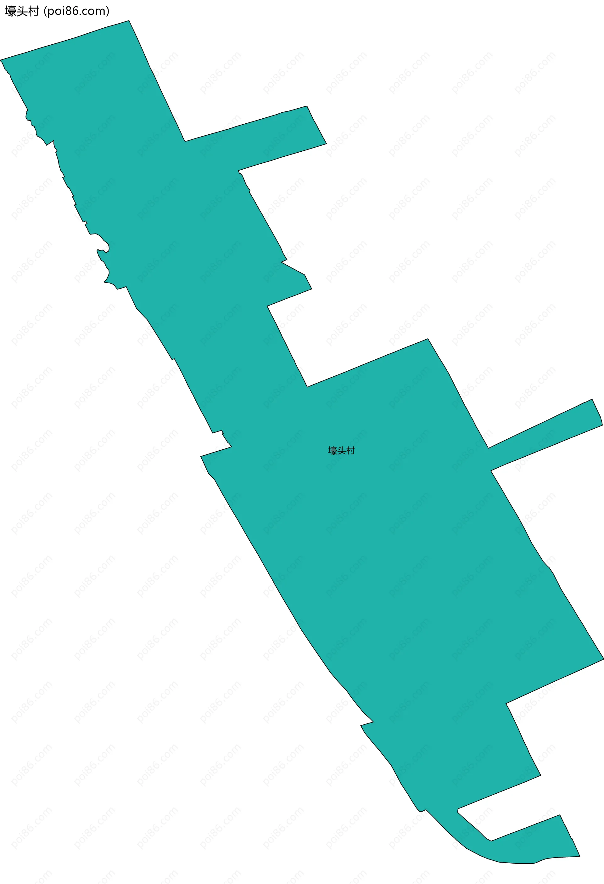 壕头村边界地图