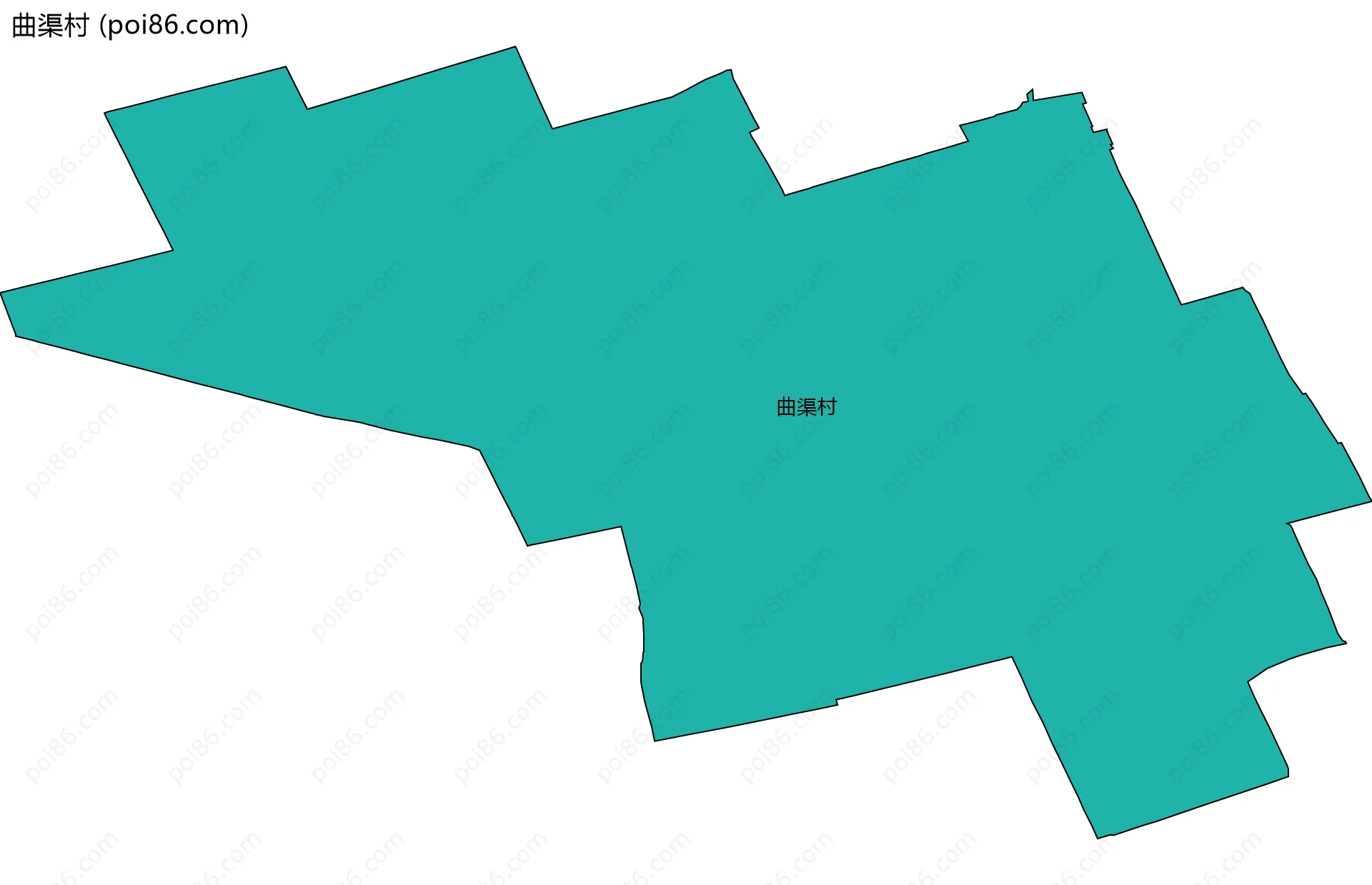 曲渠村边界地图