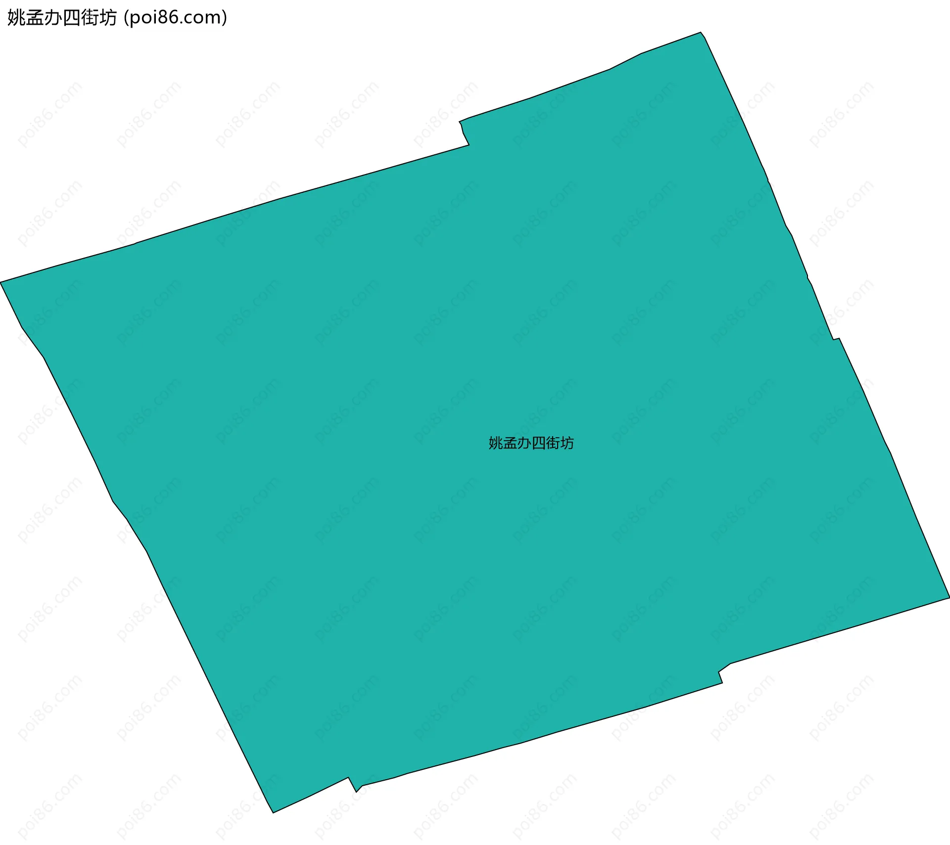 姚孟办四街坊边界地图