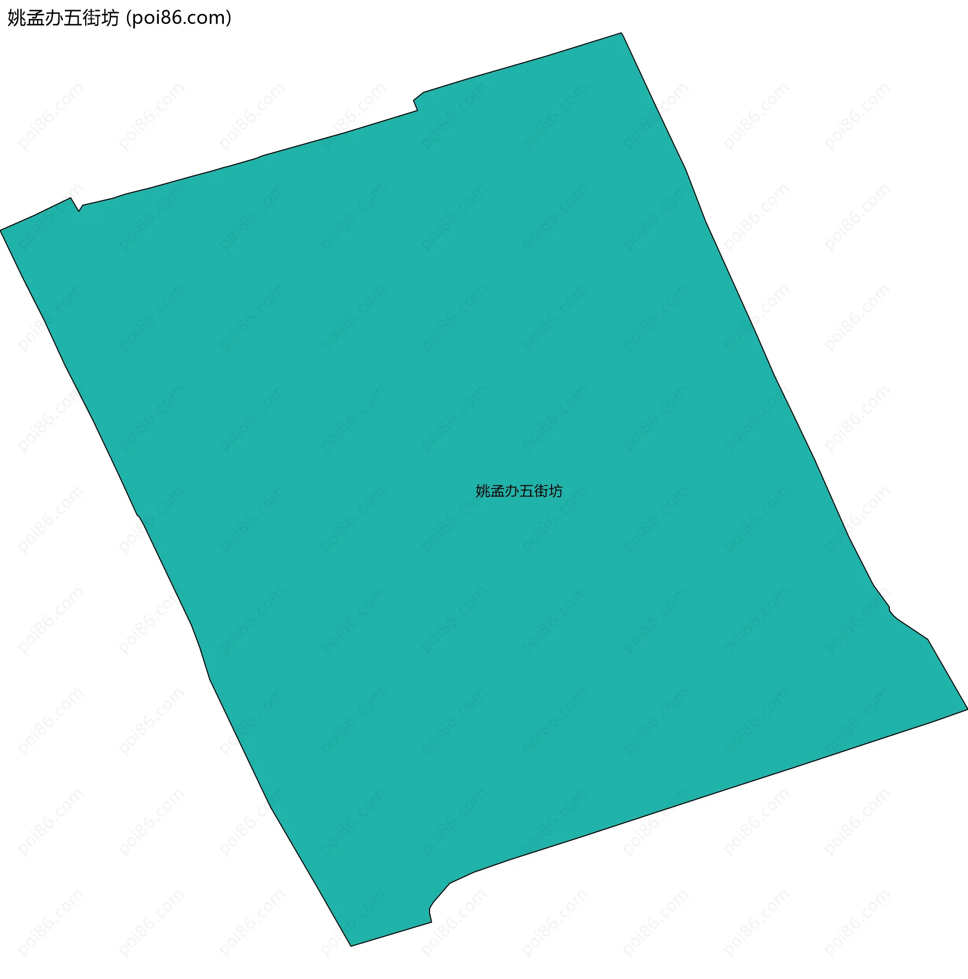 姚孟办五街坊边界地图