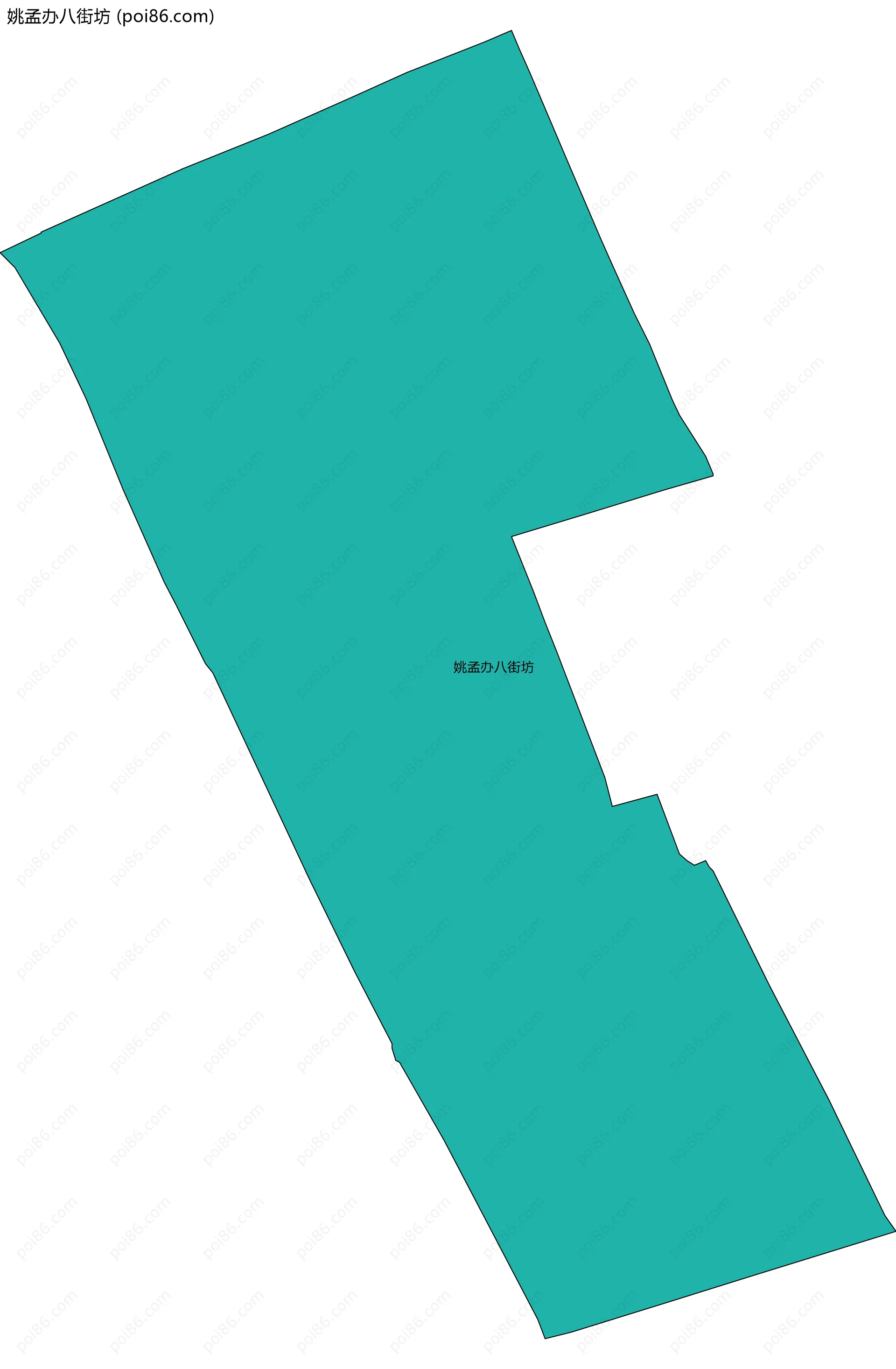 姚孟办八街坊边界地图