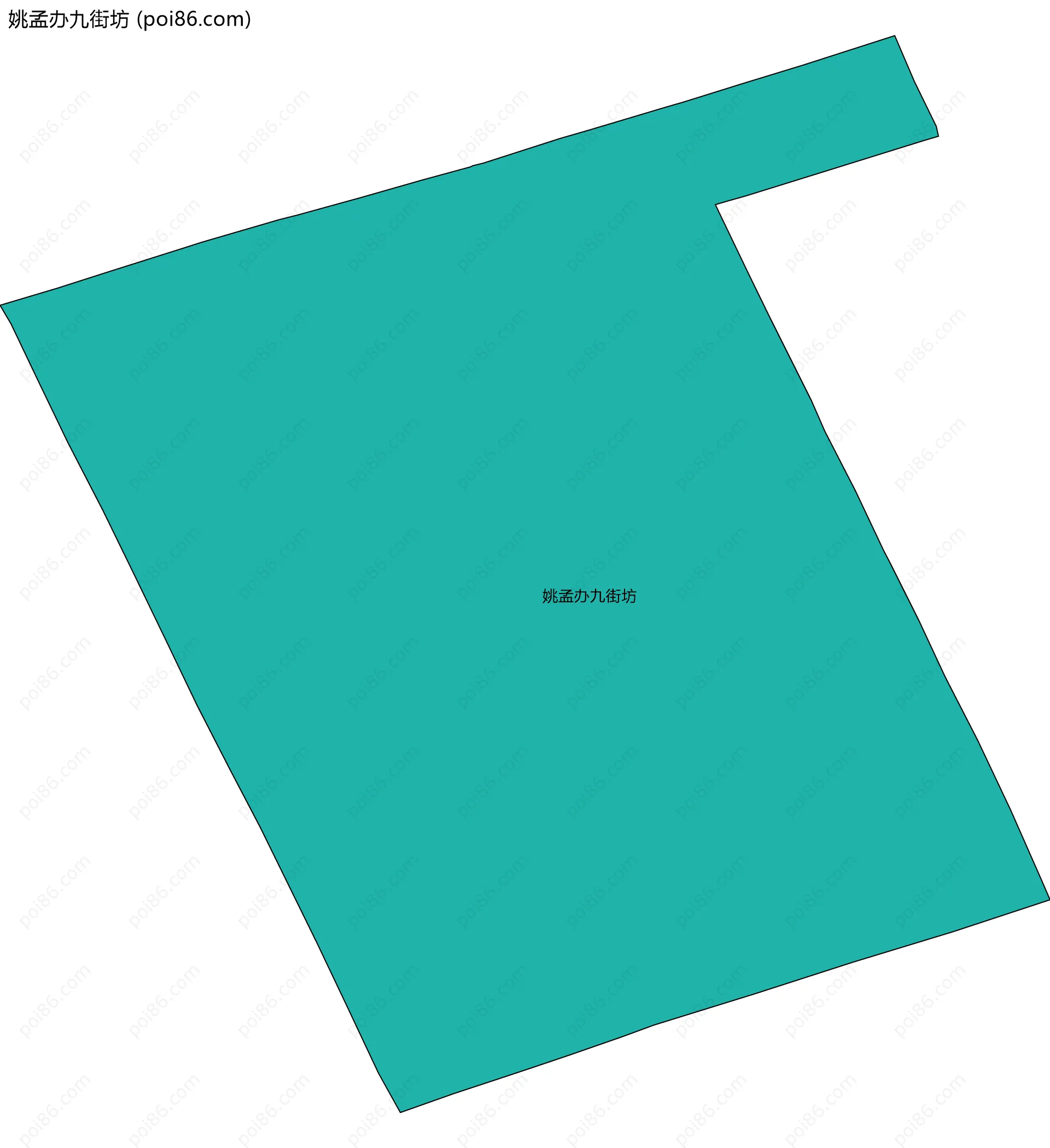 姚孟办九街坊边界地图