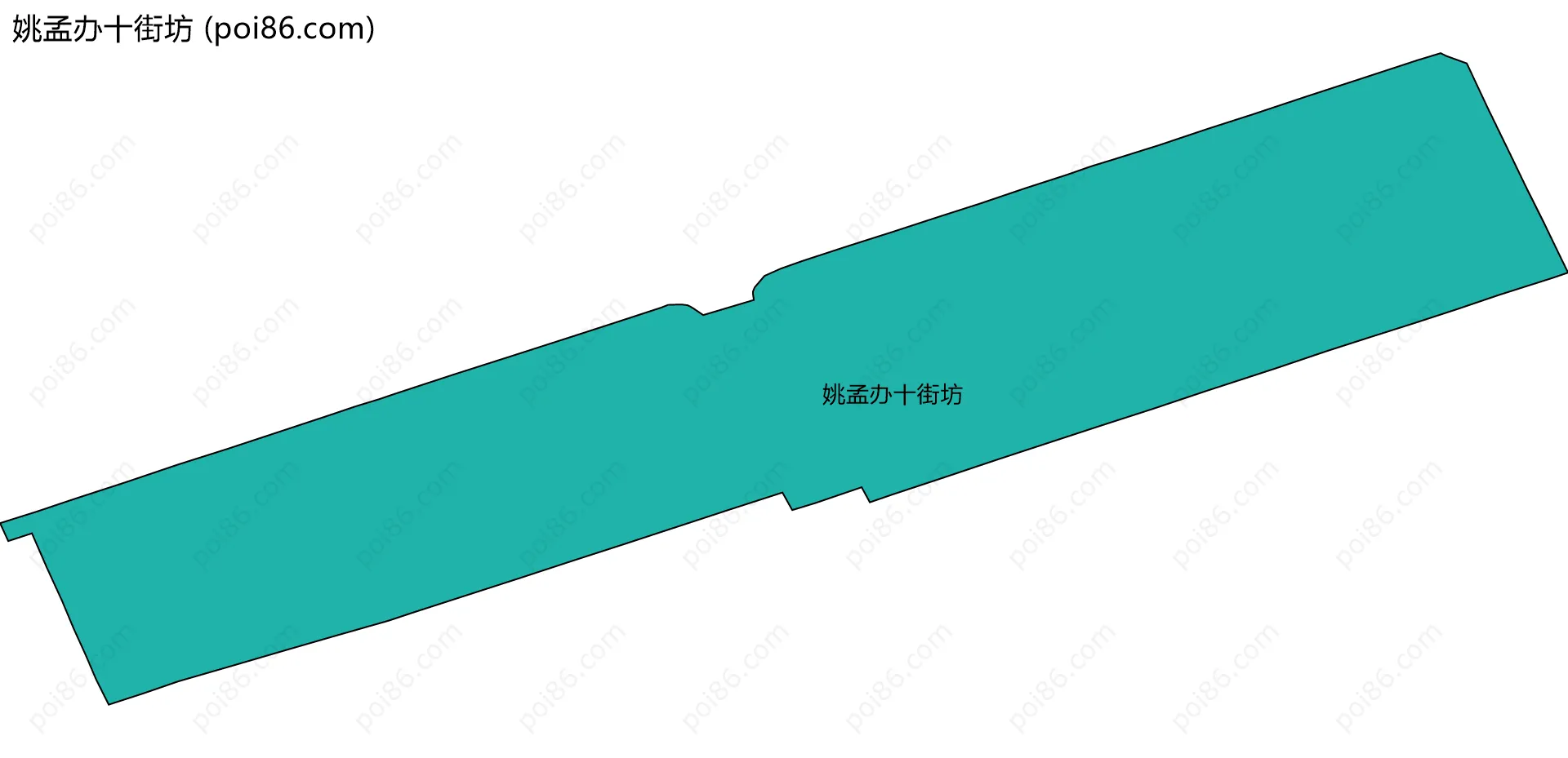 姚孟办十街坊边界地图