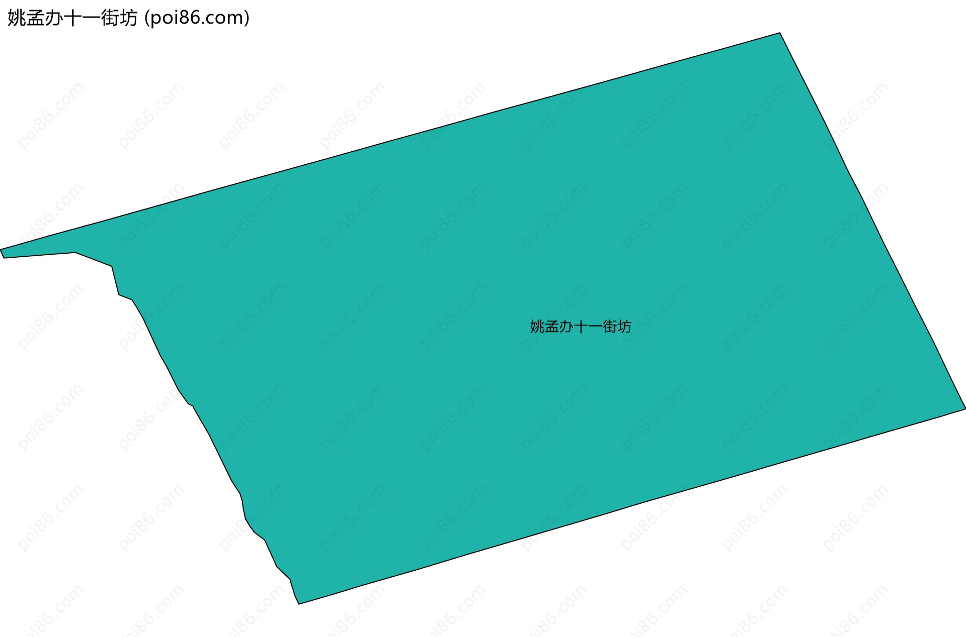 姚孟办十一街坊边界地图