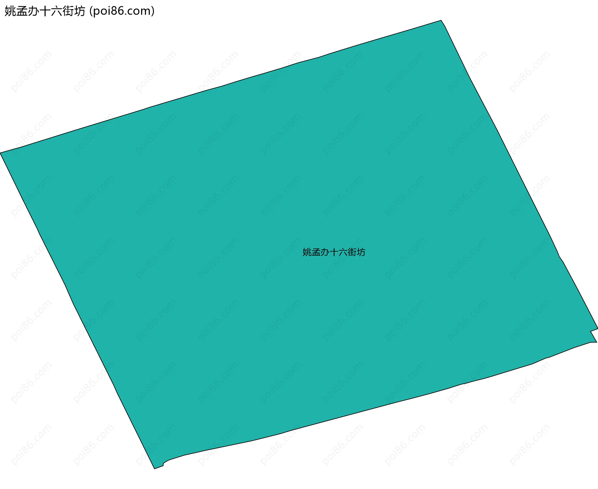 姚孟办十六街坊边界地图