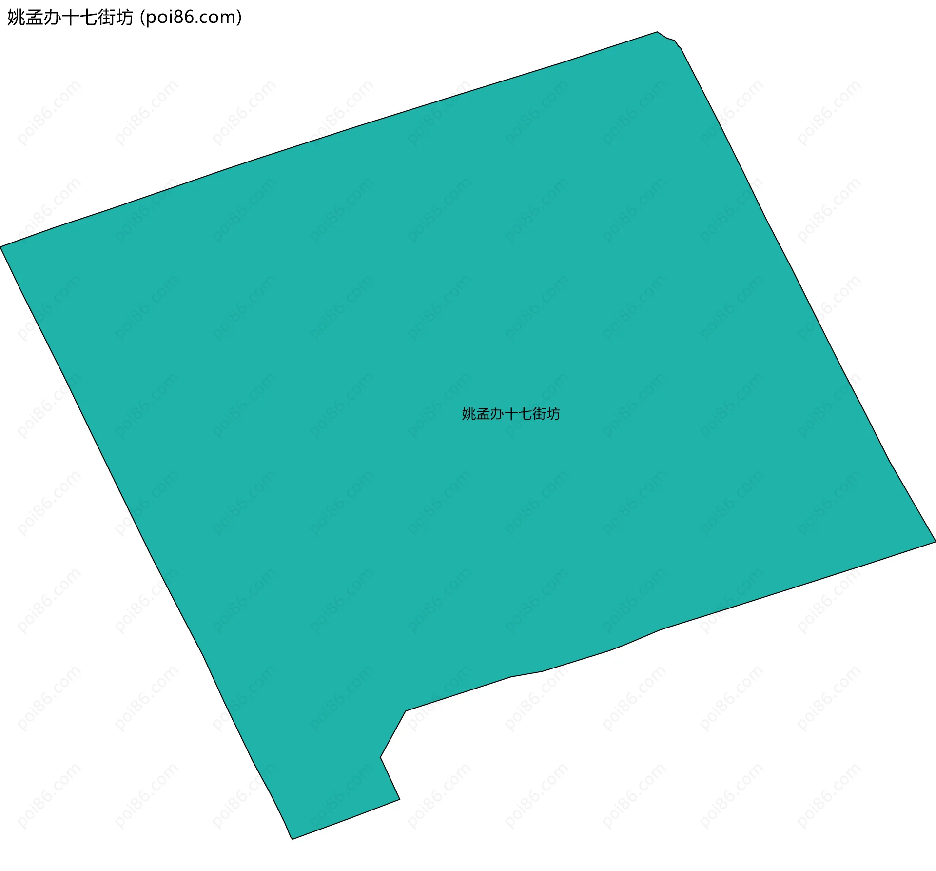 姚孟办十七街坊边界地图