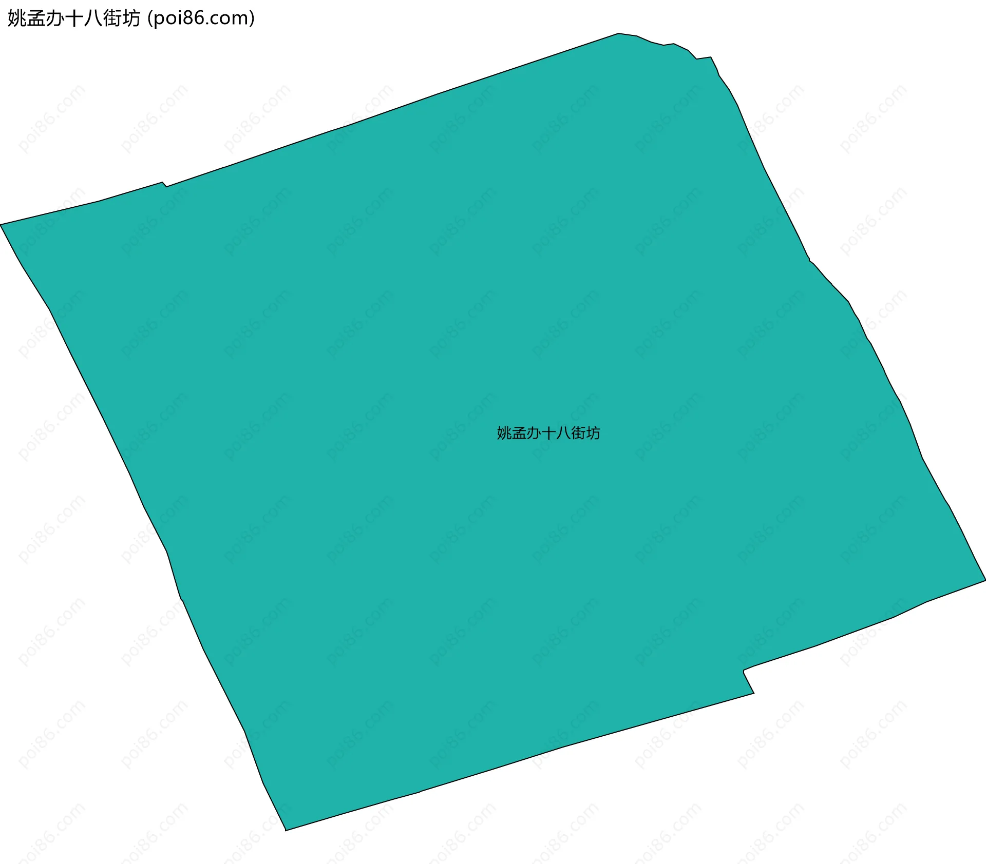 姚孟办十八街坊边界地图