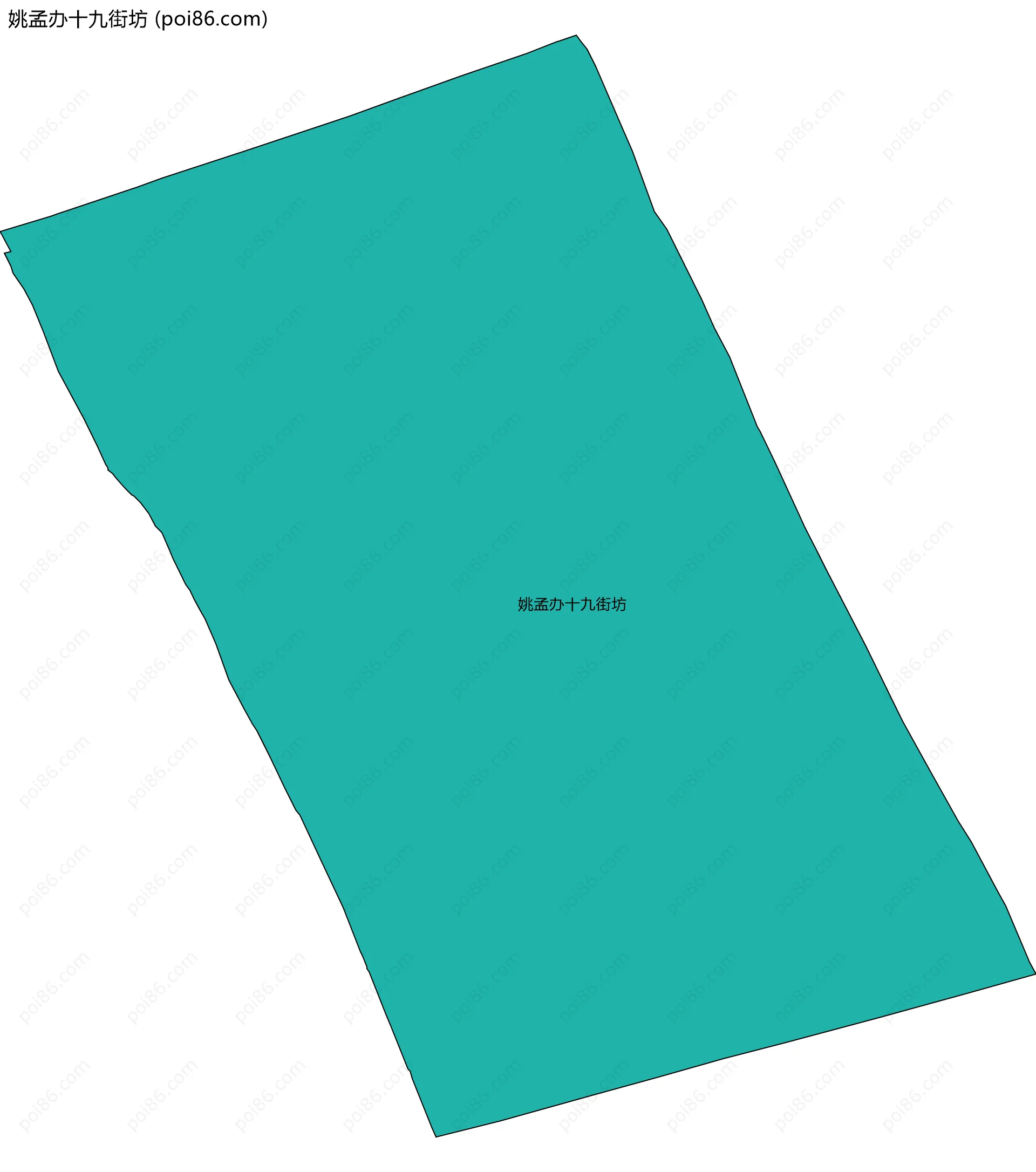 姚孟办十九街坊边界地图