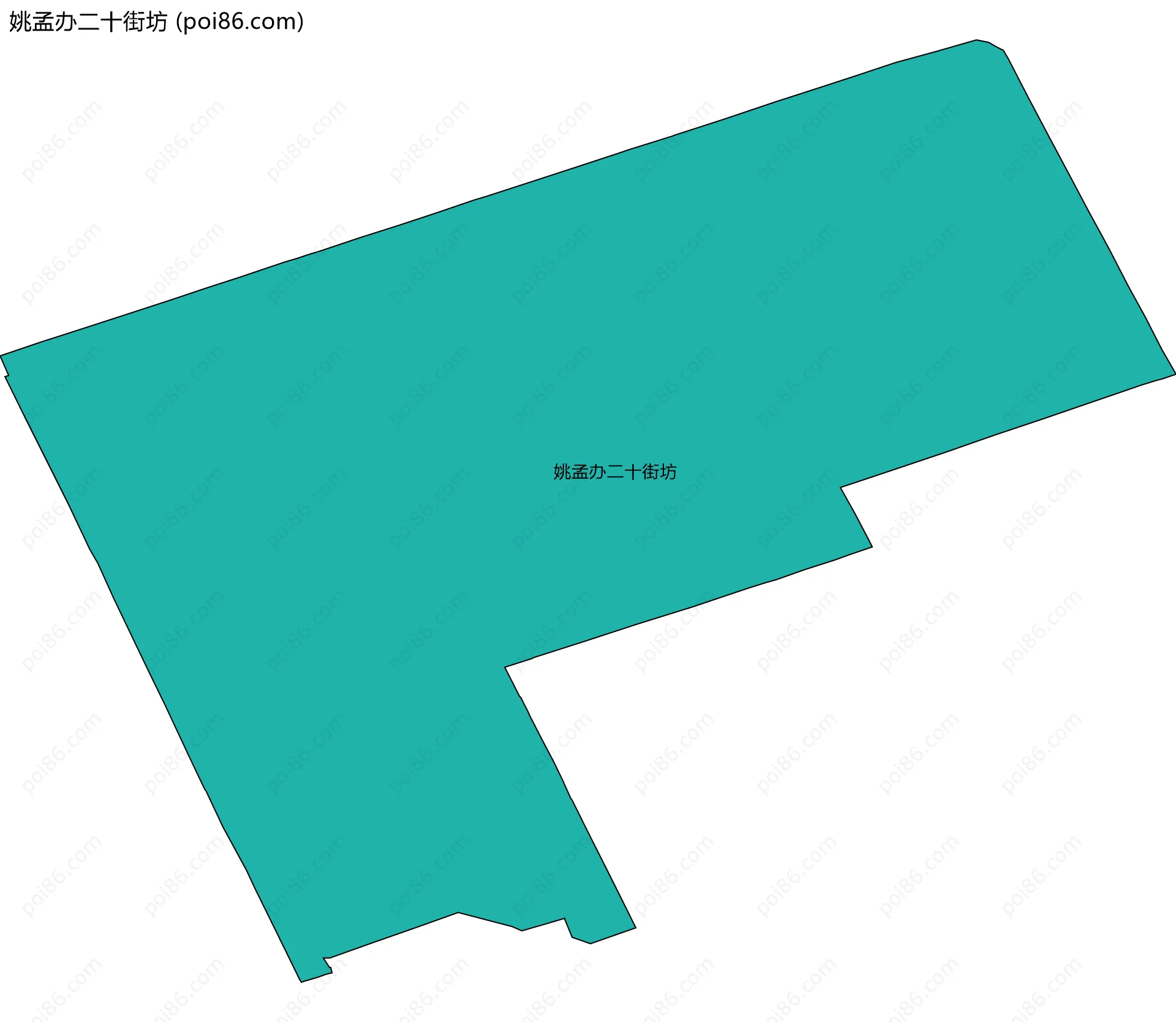 姚孟办二十街坊边界地图