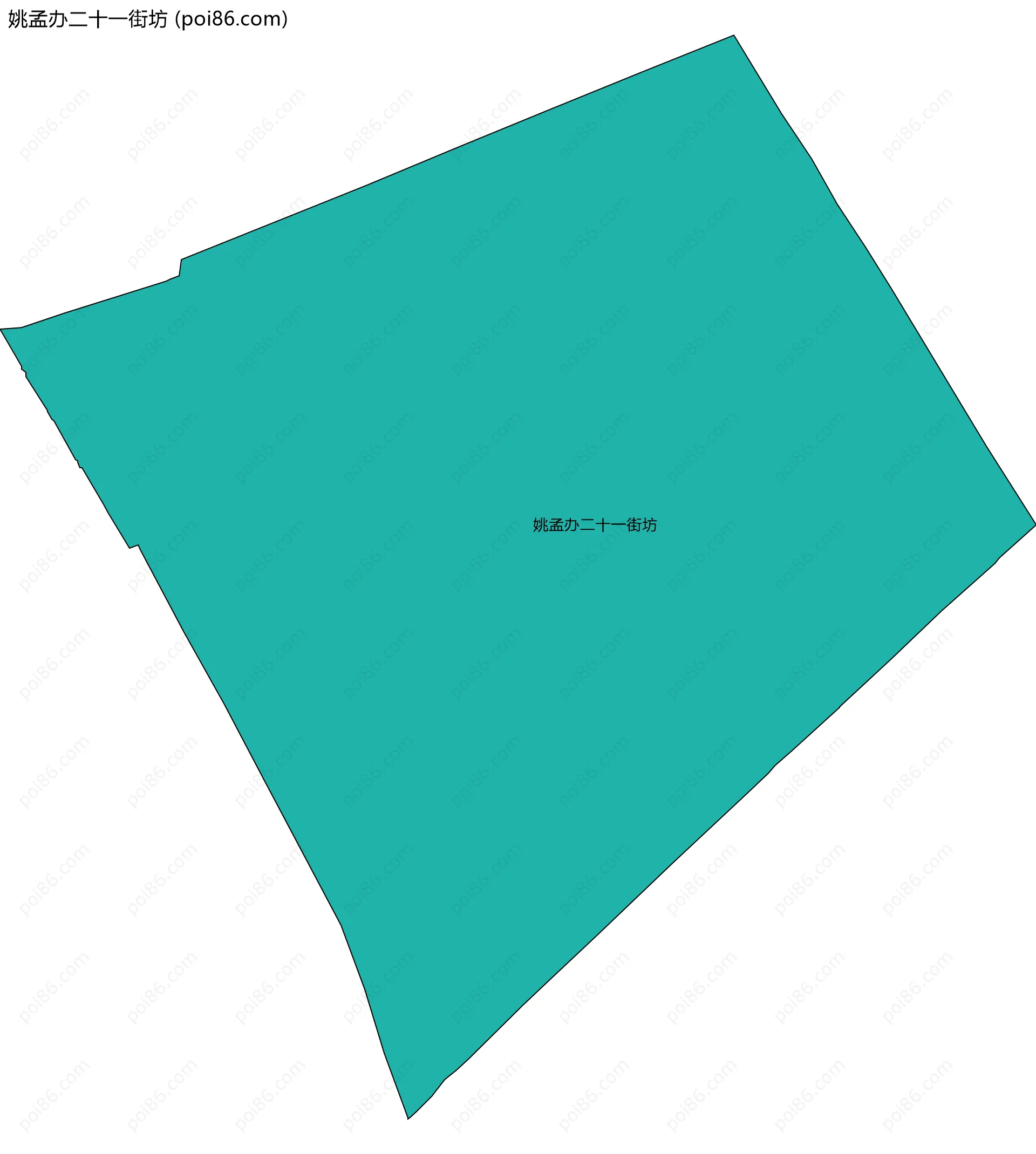 姚孟办二十一街坊边界地图