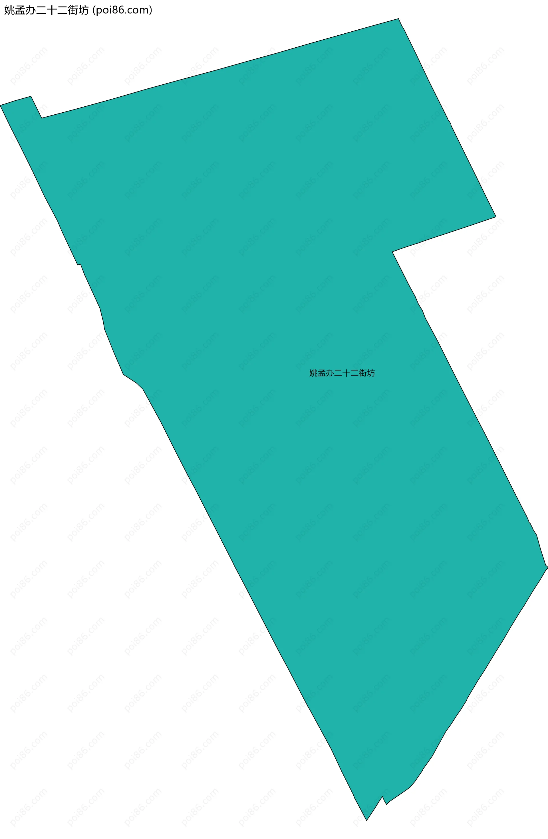 姚孟办二十二街坊边界地图