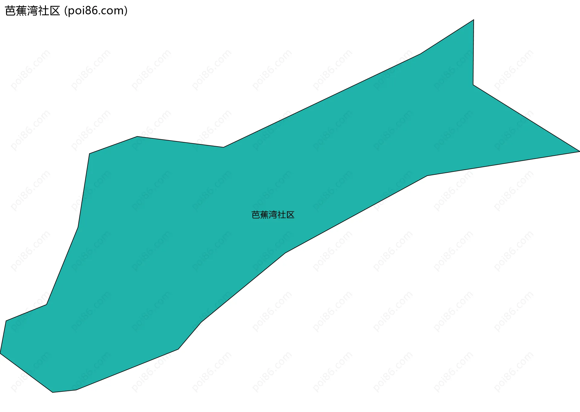 芭蕉湾社区边界地图