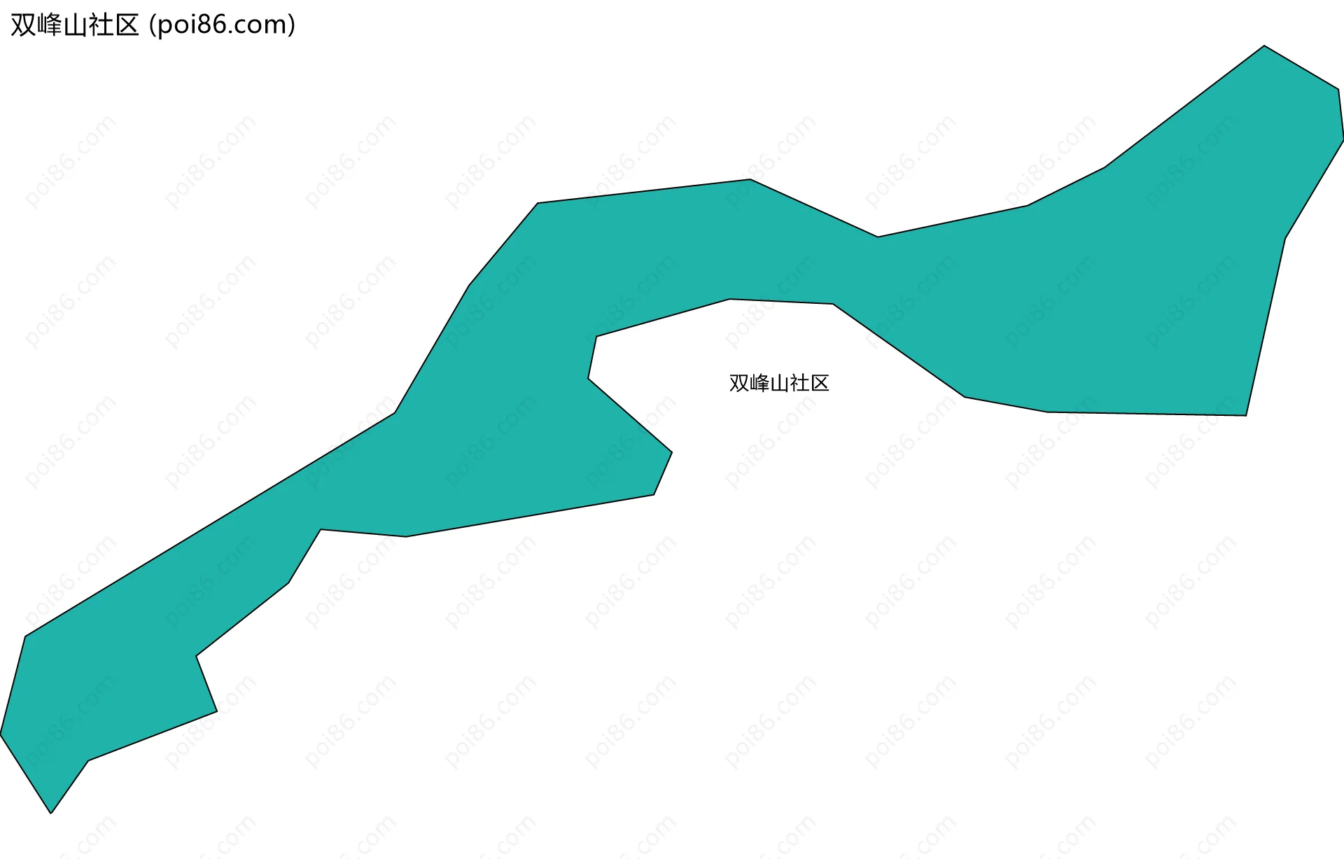 双峰山社区边界地图