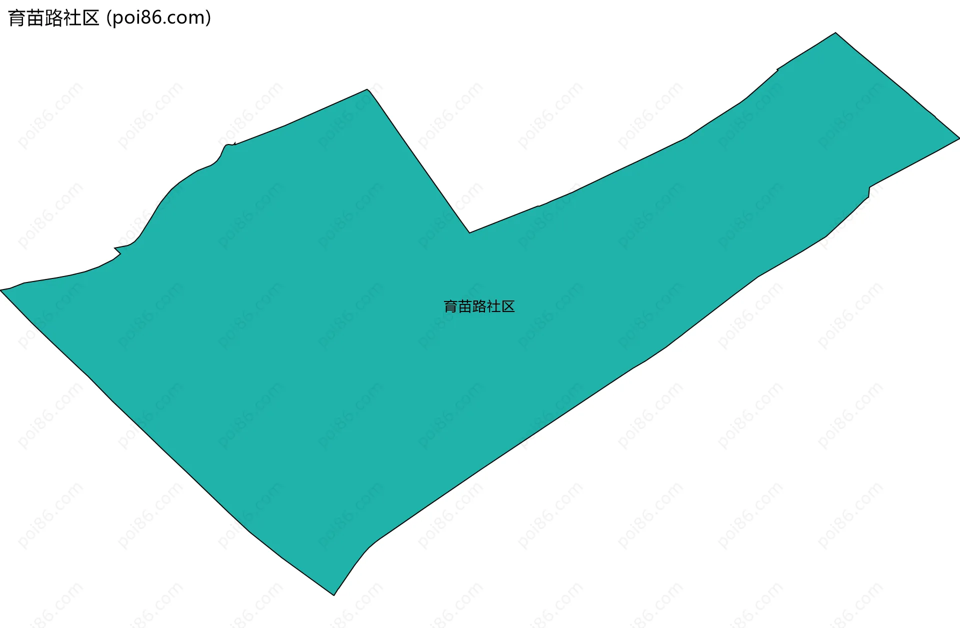 育苗路社区边界地图