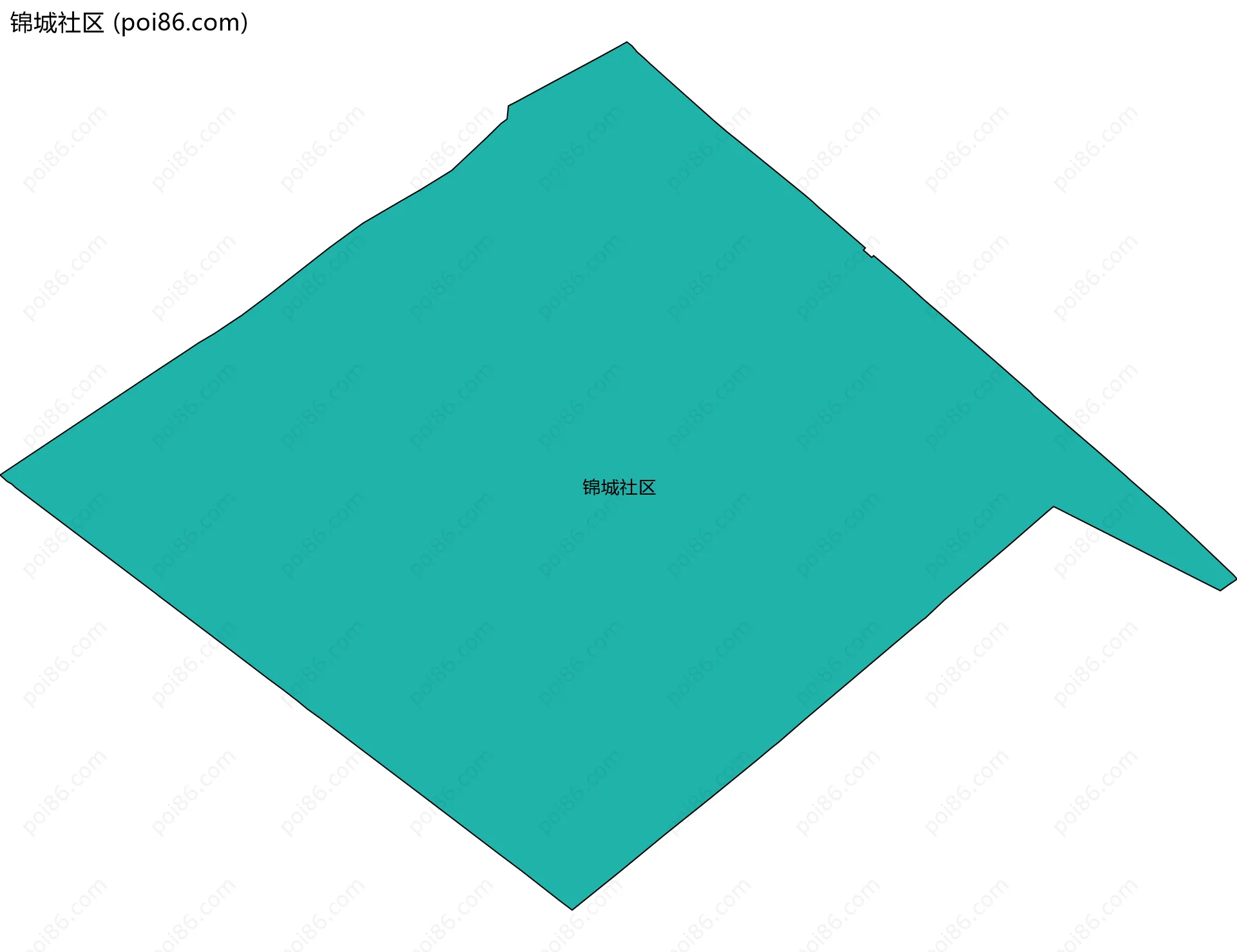 锦城社区边界地图