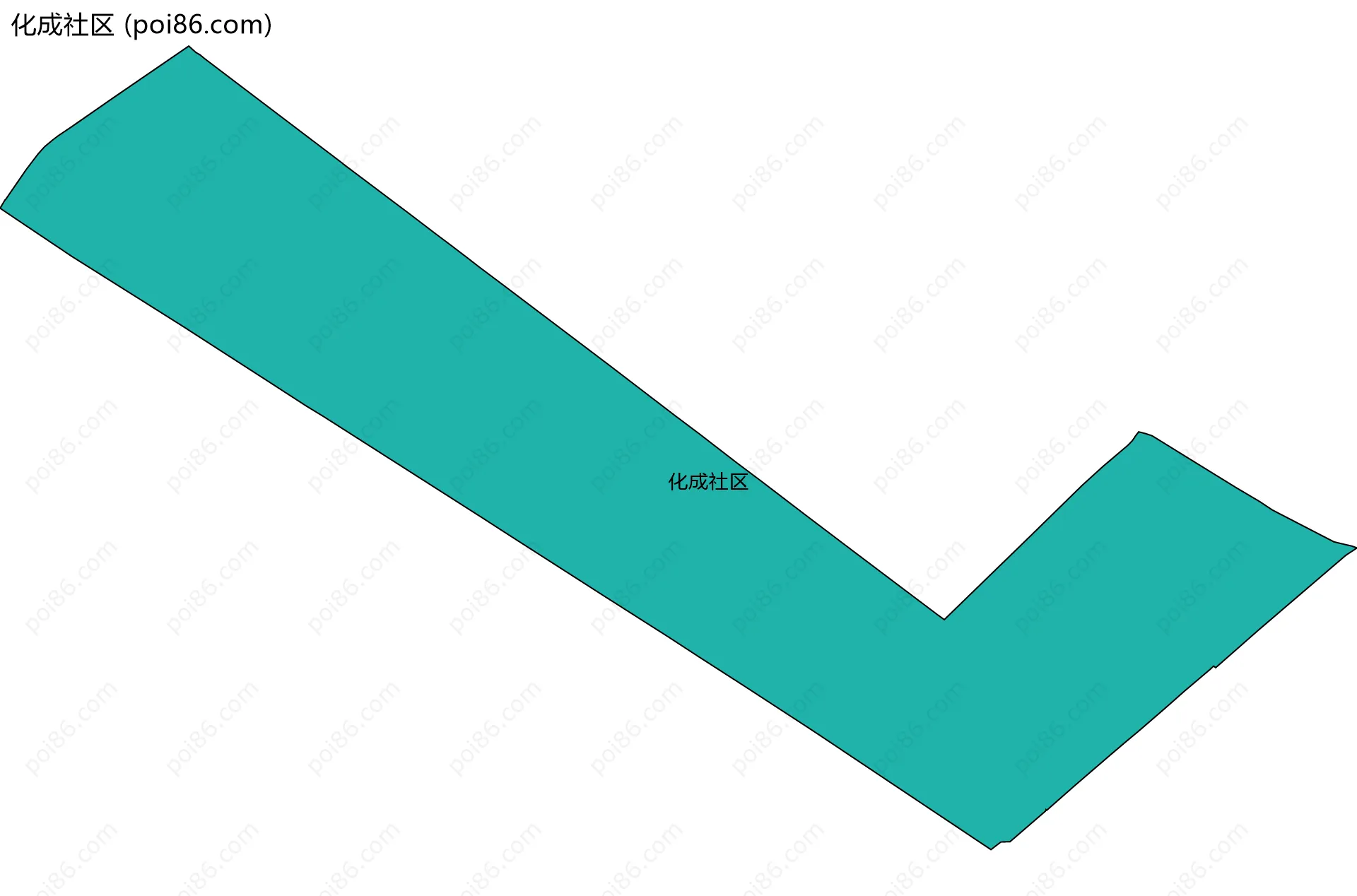 化成社区边界地图