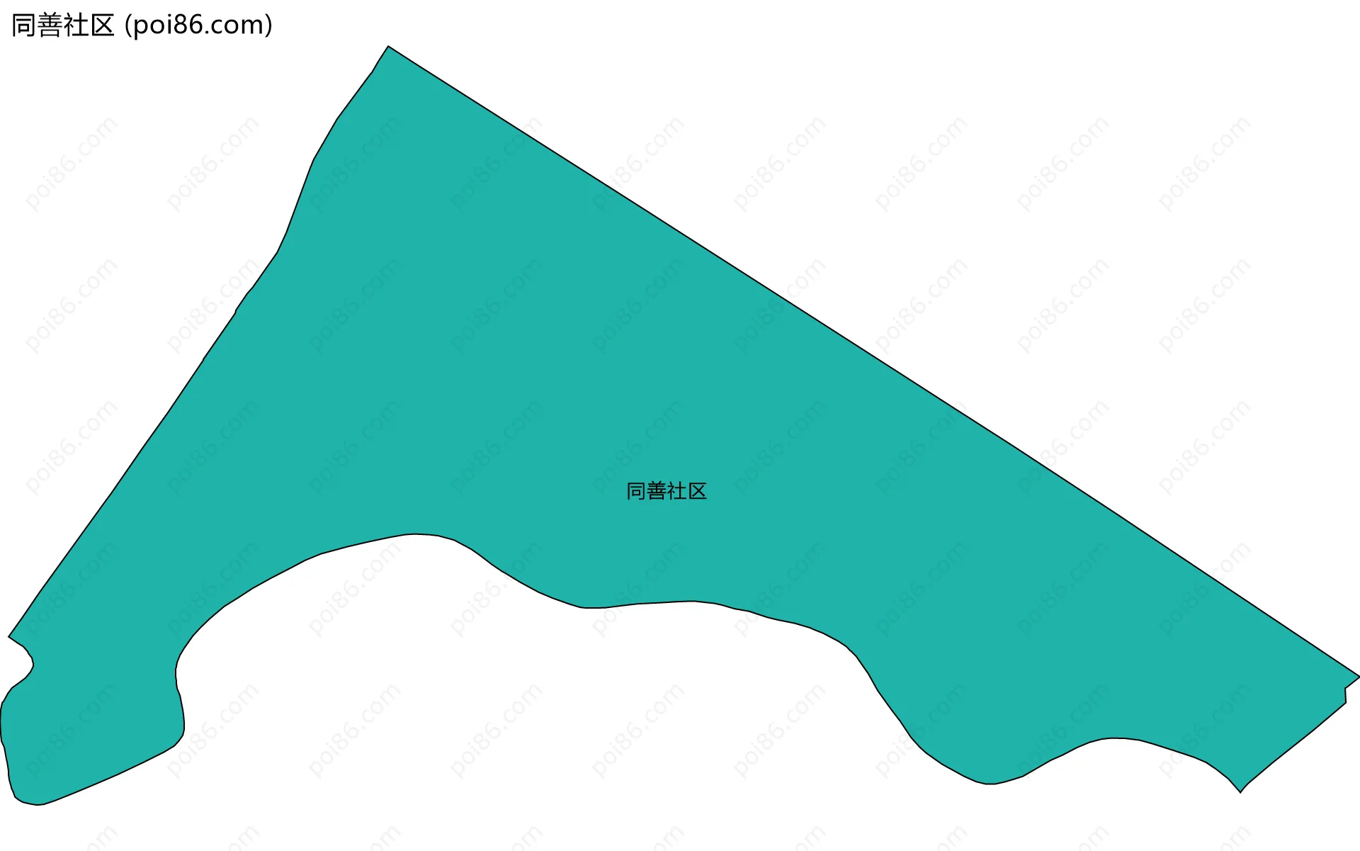 同善社区边界地图