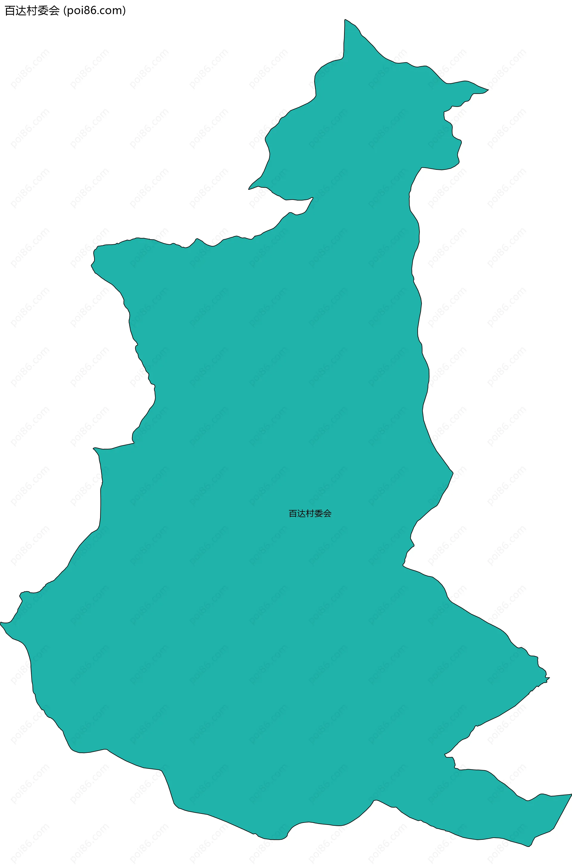 百达村委会边界地图