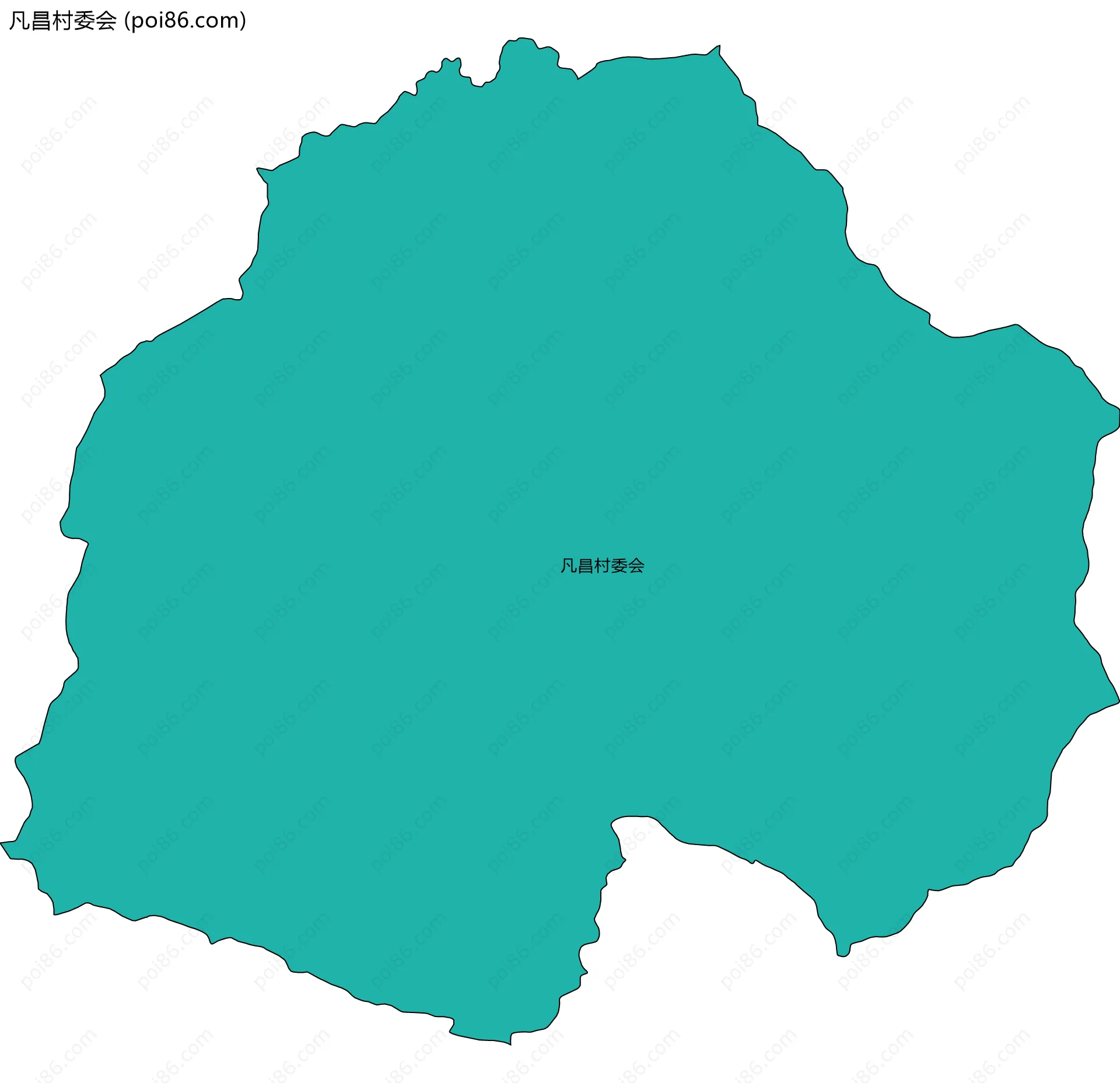 凡昌村委会边界地图