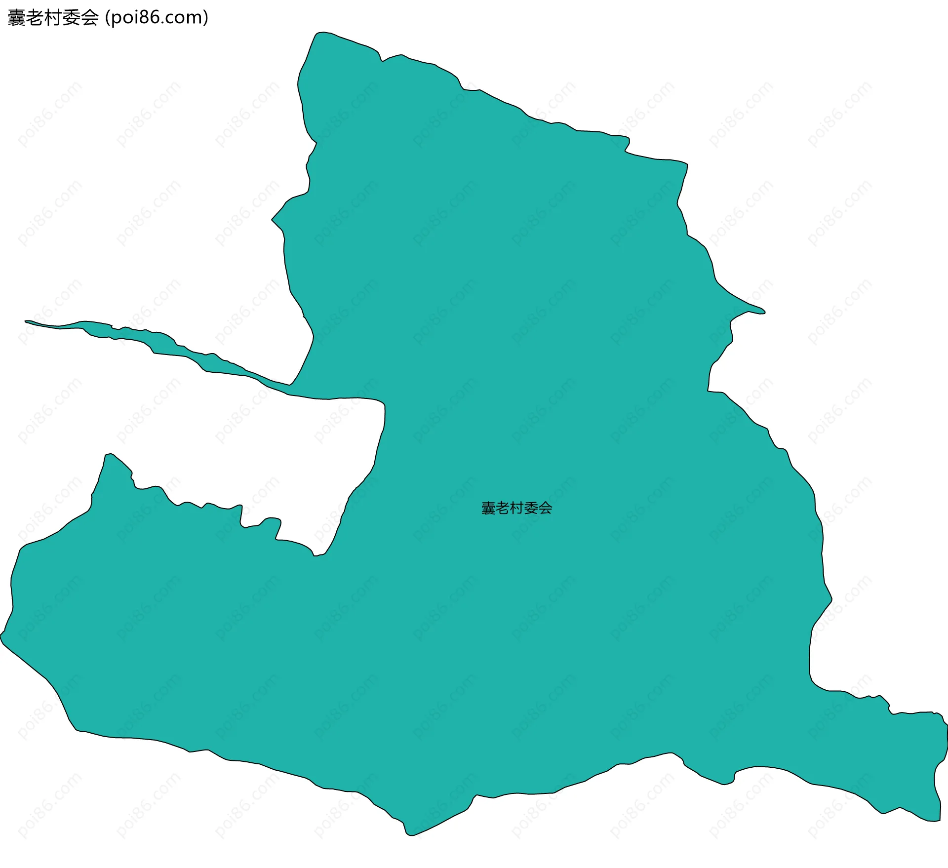 囊老村委会边界地图
