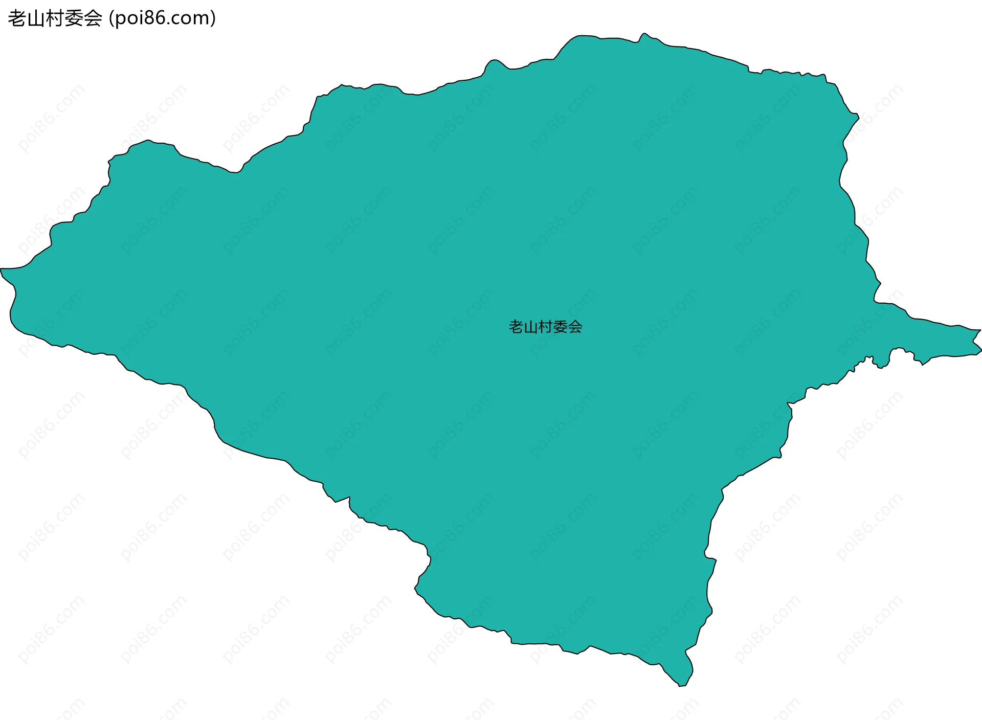 老山村委会边界地图