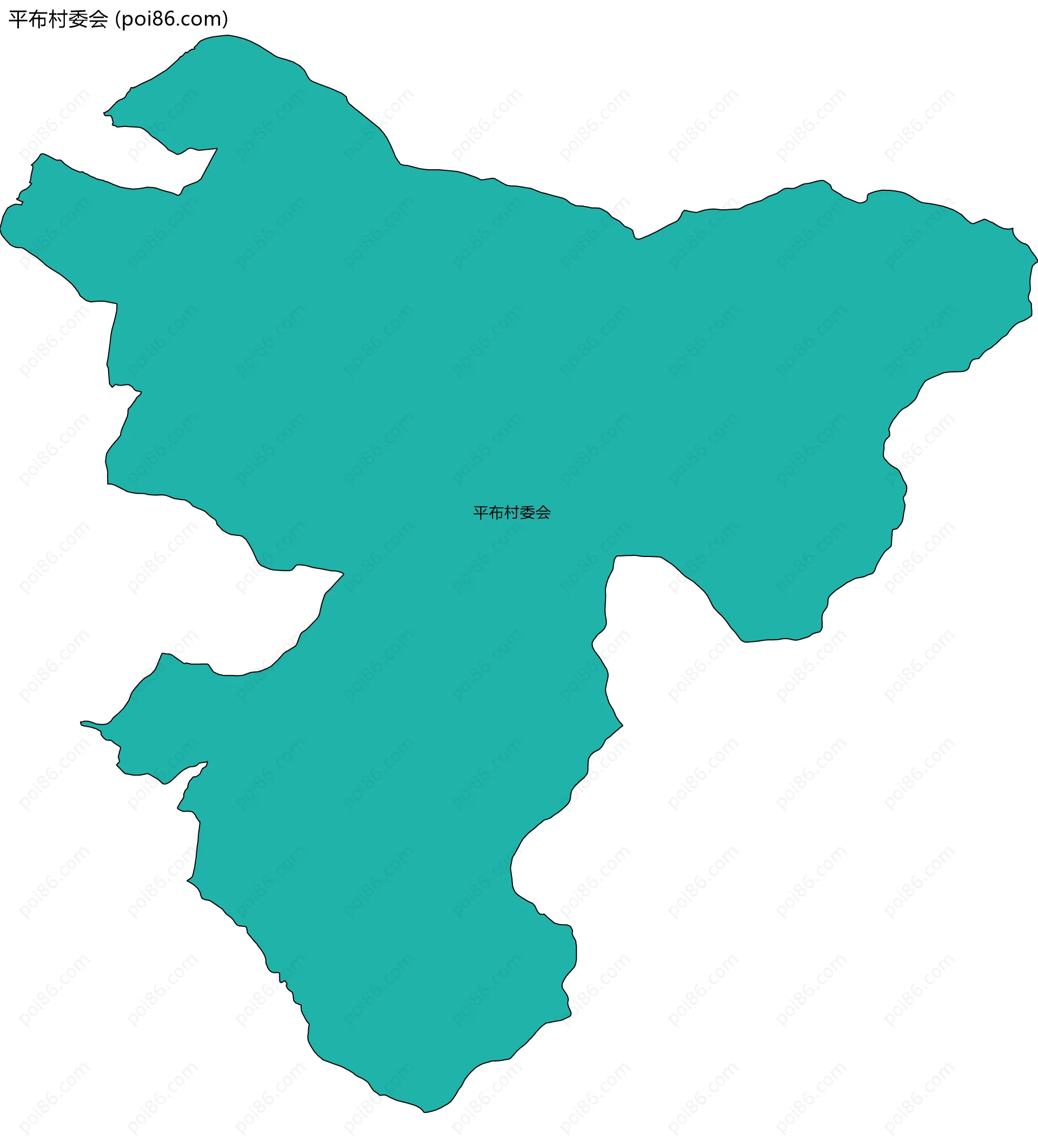 平布村委会边界地图