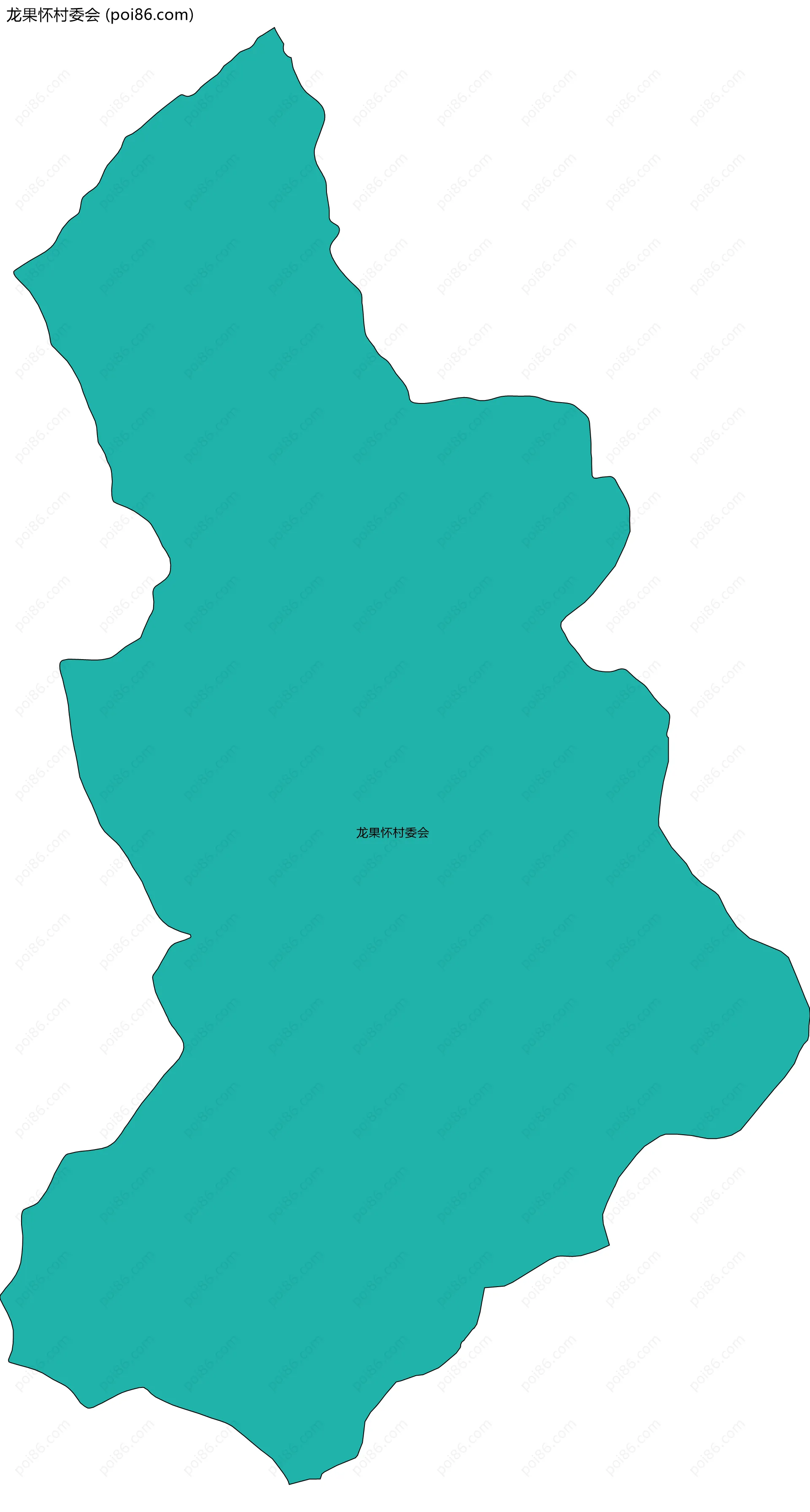 龙果怀村委会边界地图