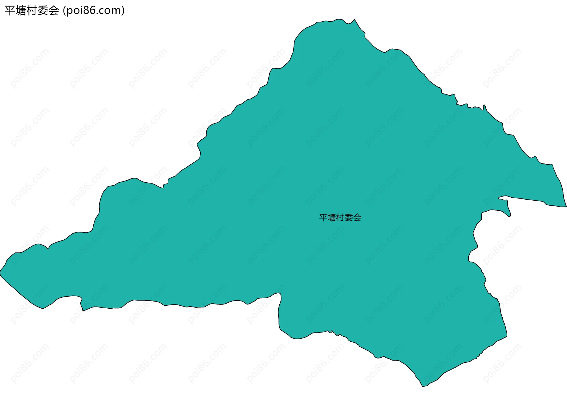 平塘村委会边界地图