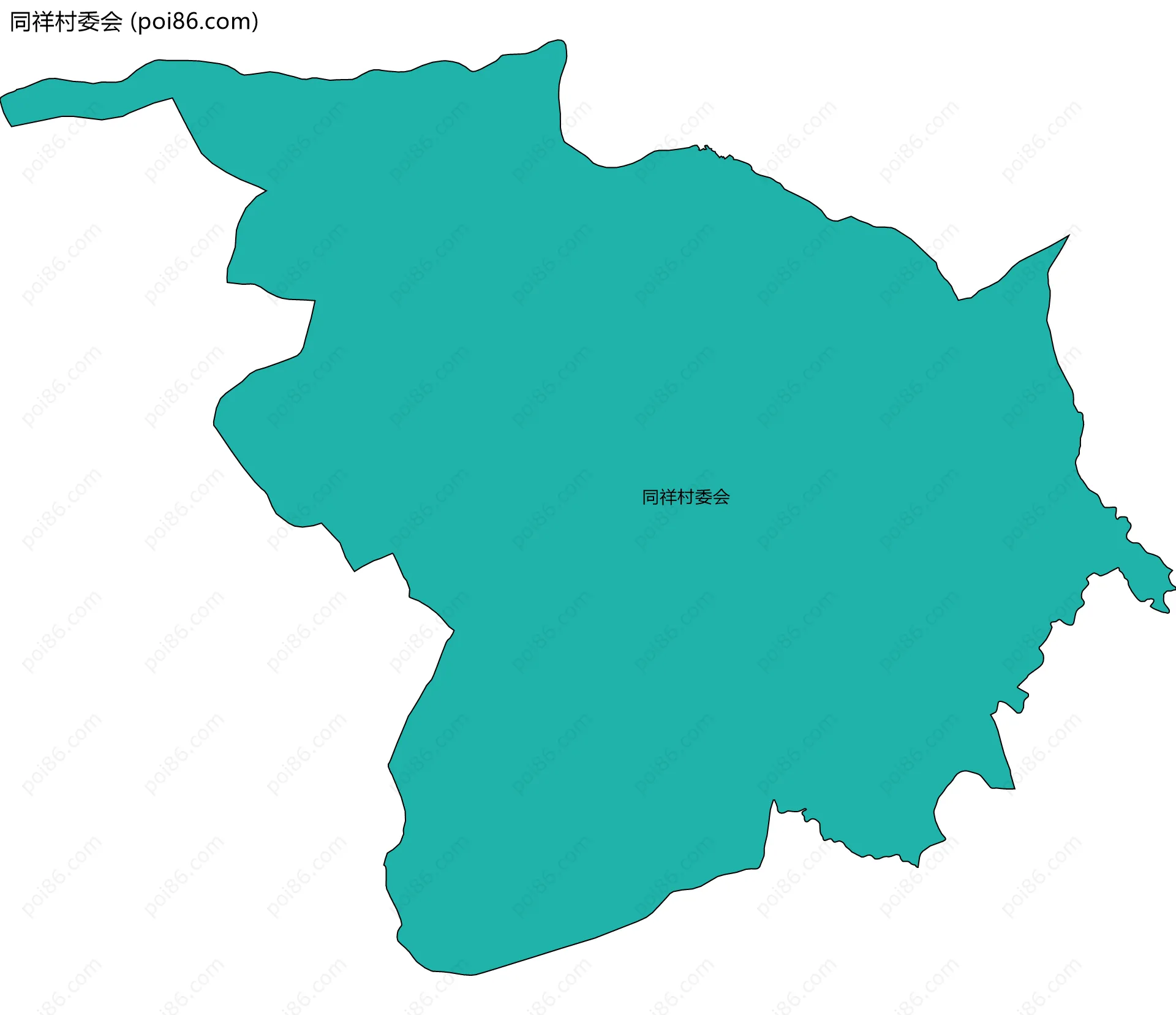 同祥村委会边界地图