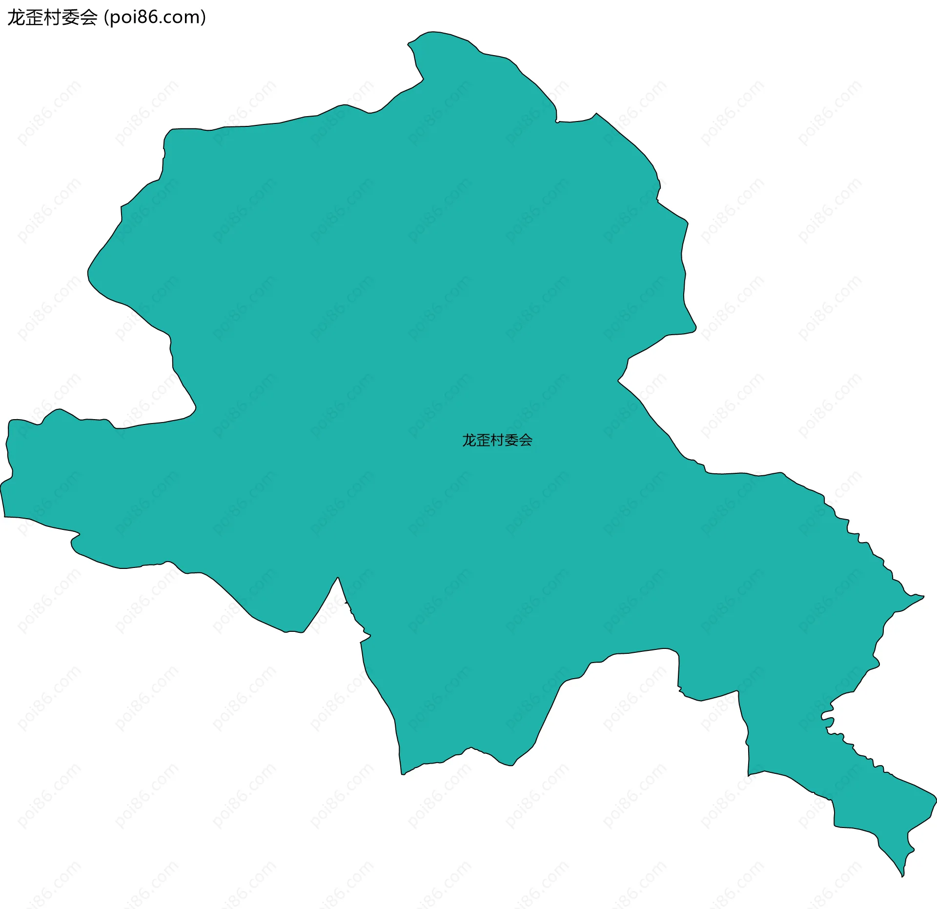 龙歪村委会边界地图