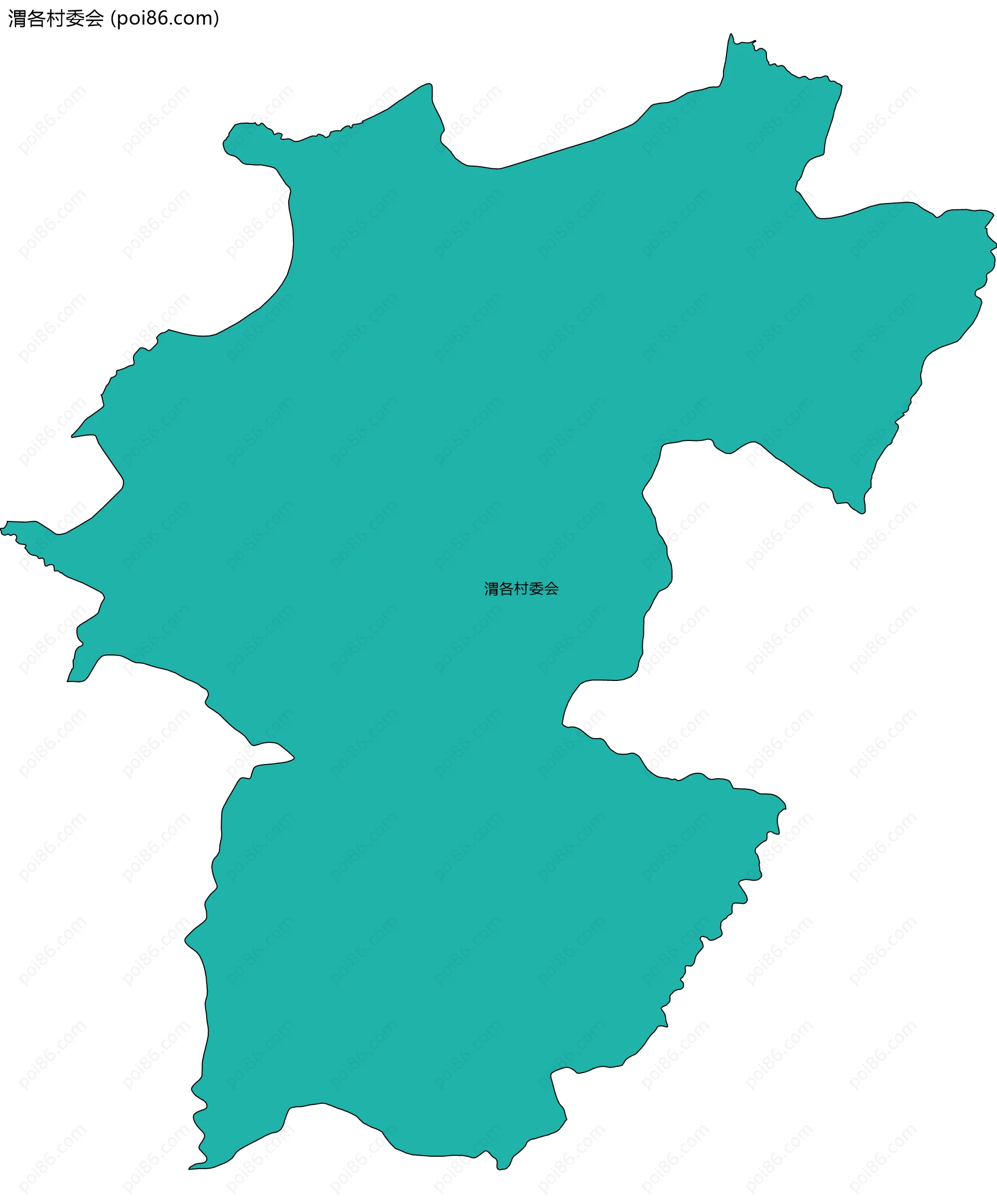 渭各村委会边界地图