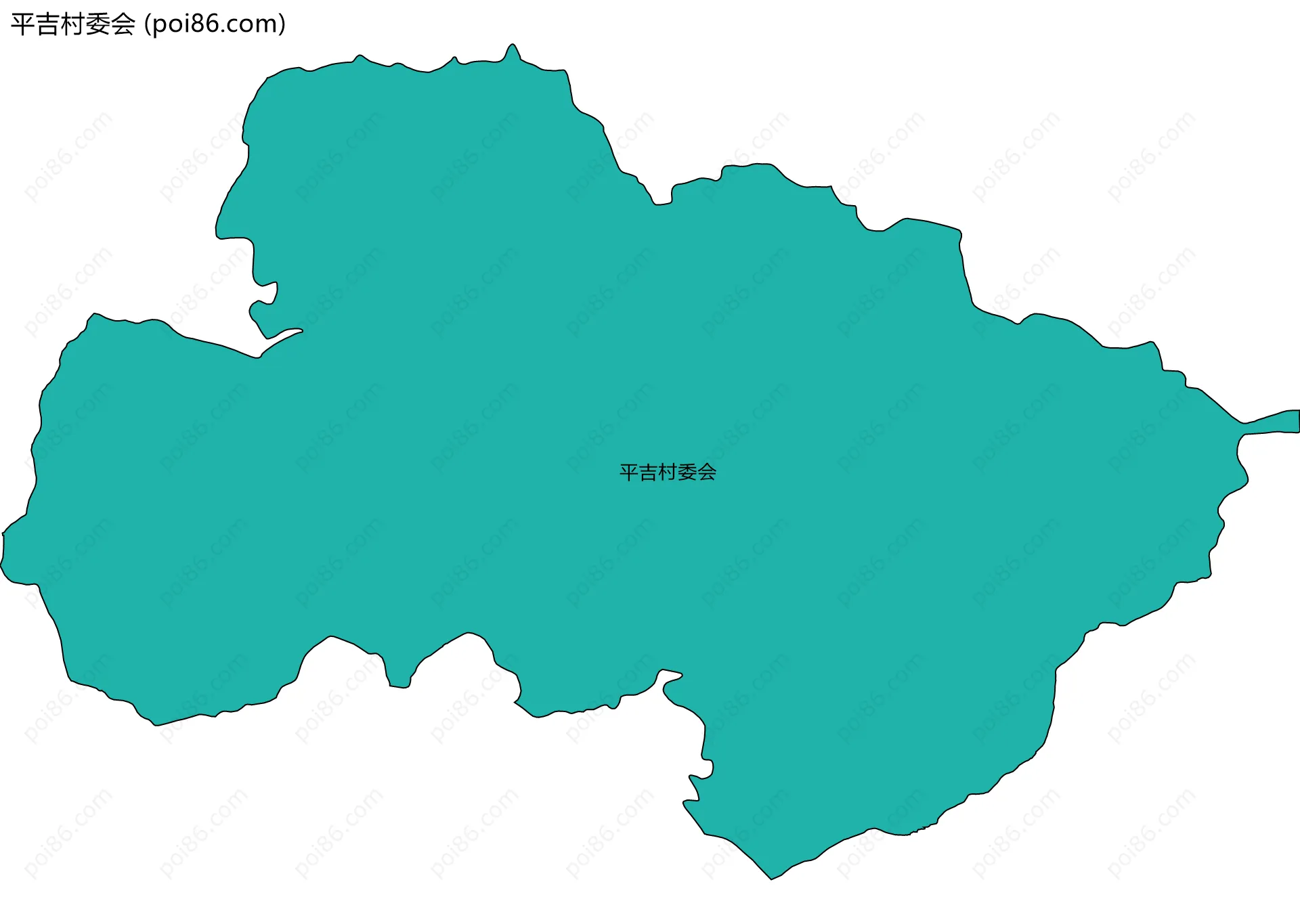 平吉村委会边界地图