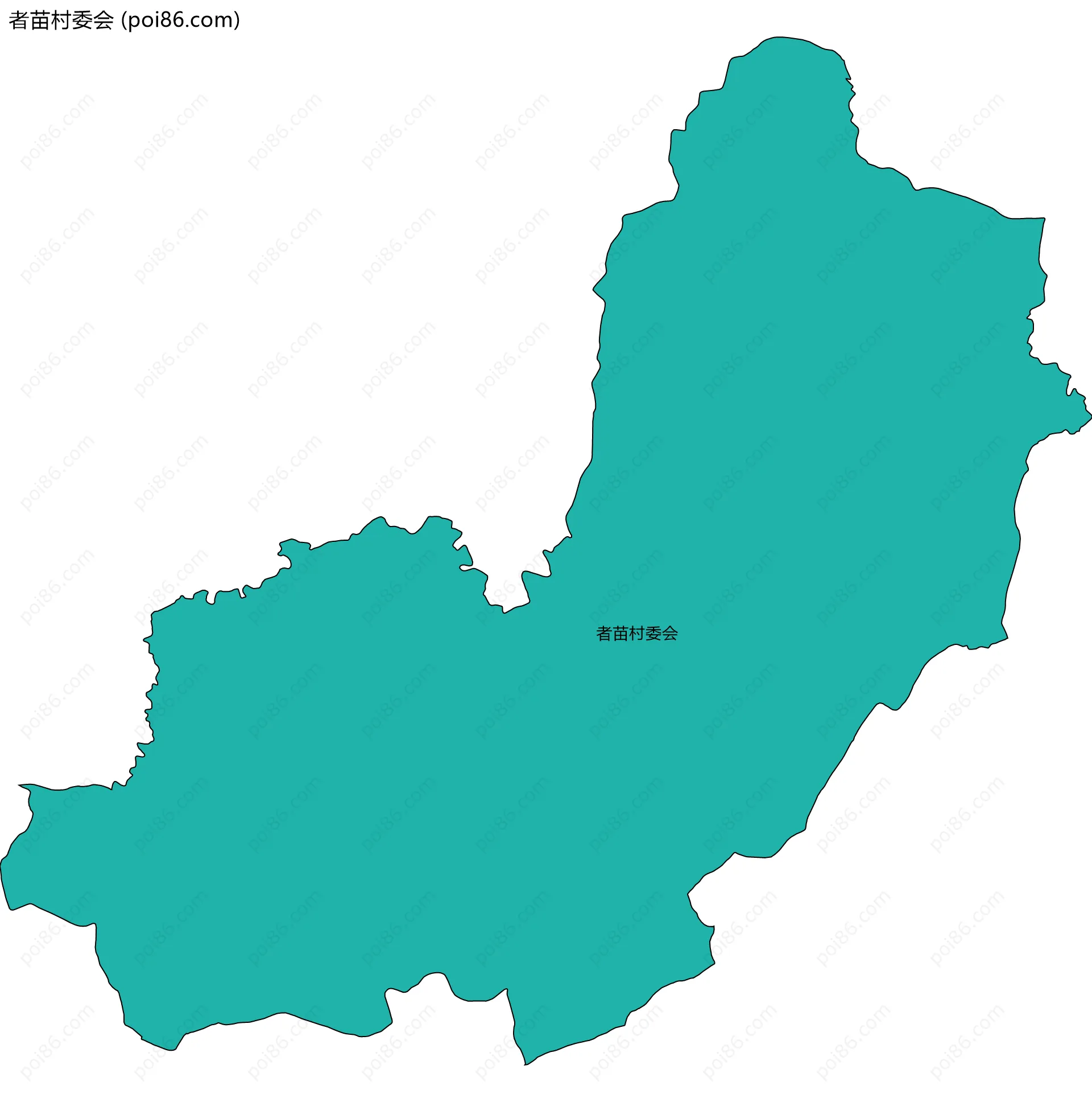 者苗村委会边界地图