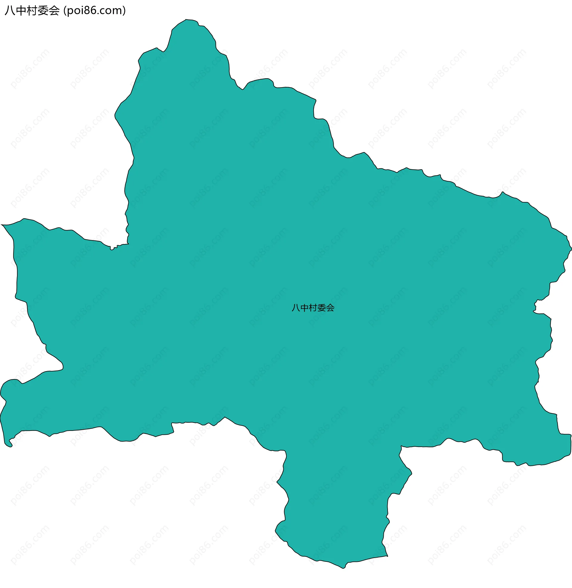 八中村委会边界地图
