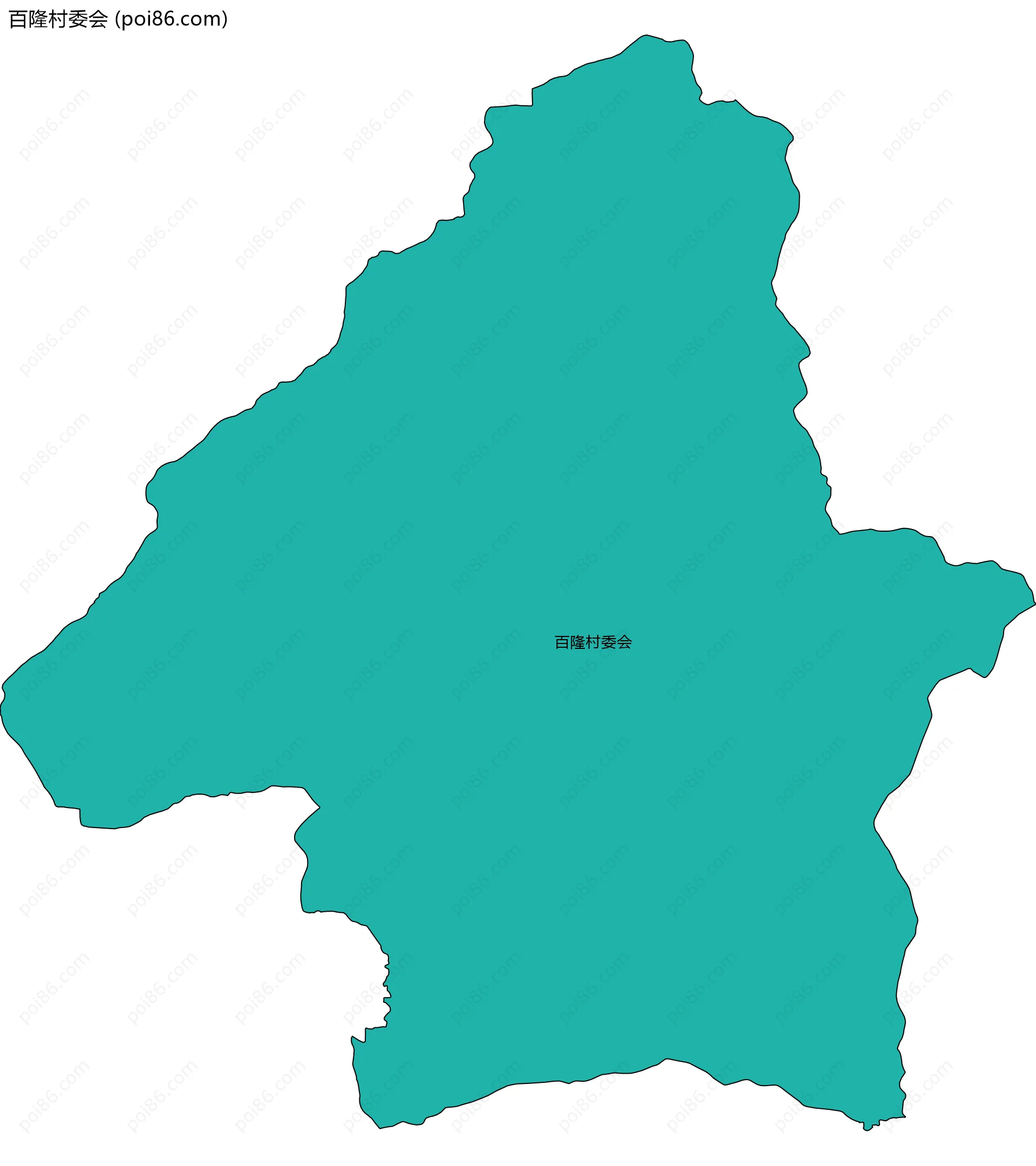 百隆村委会边界地图