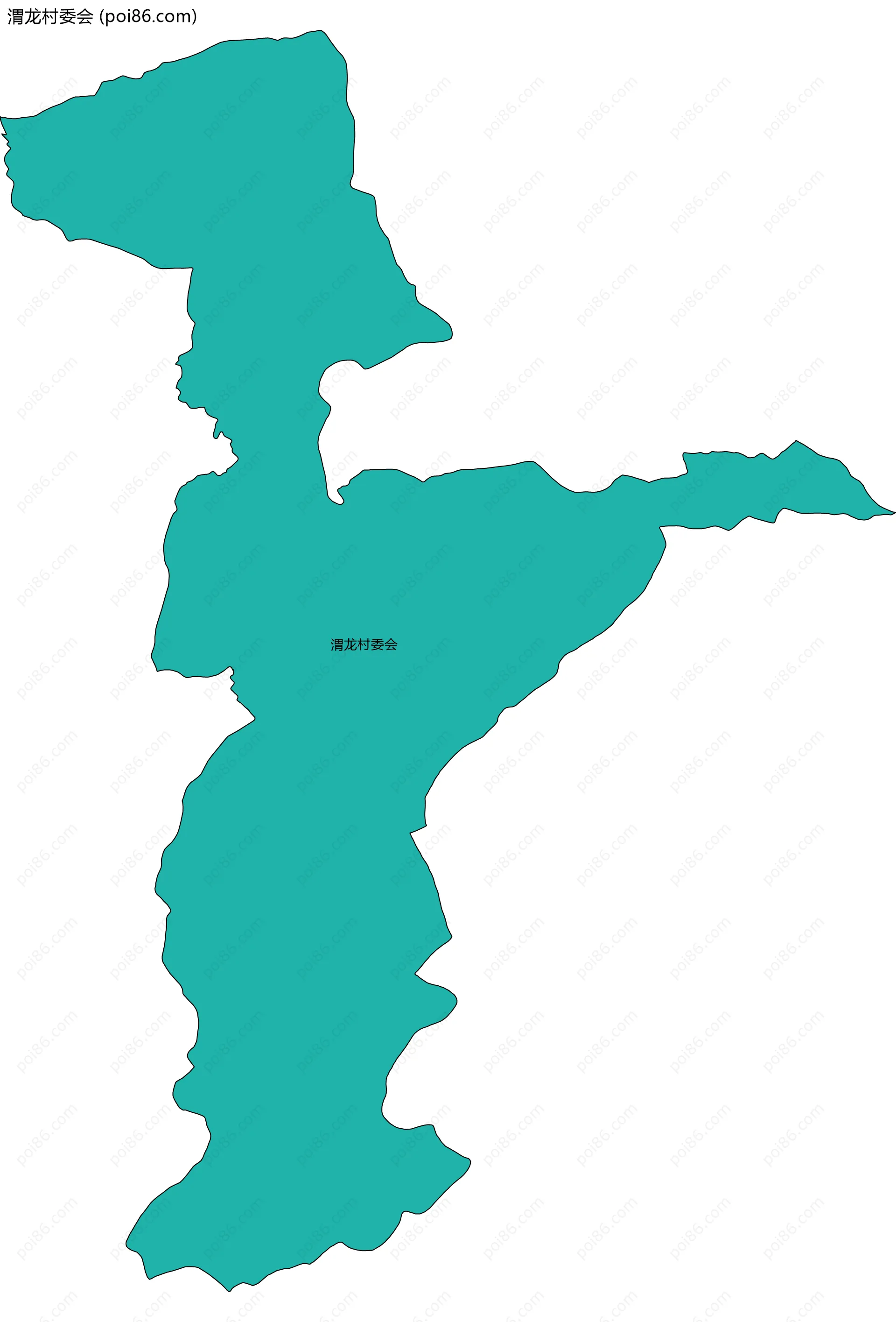 渭龙村委会边界地图