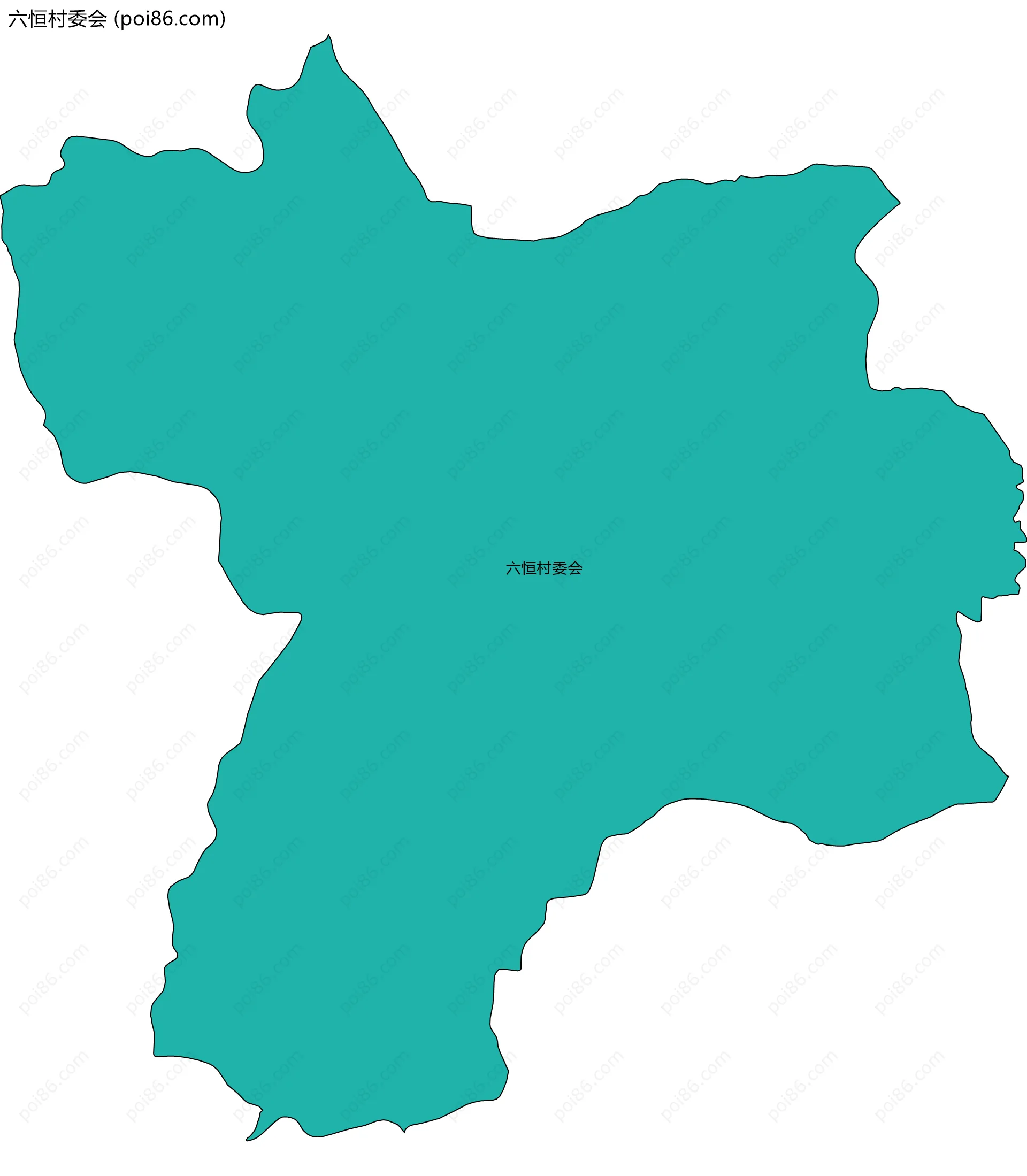 六恒村委会边界地图