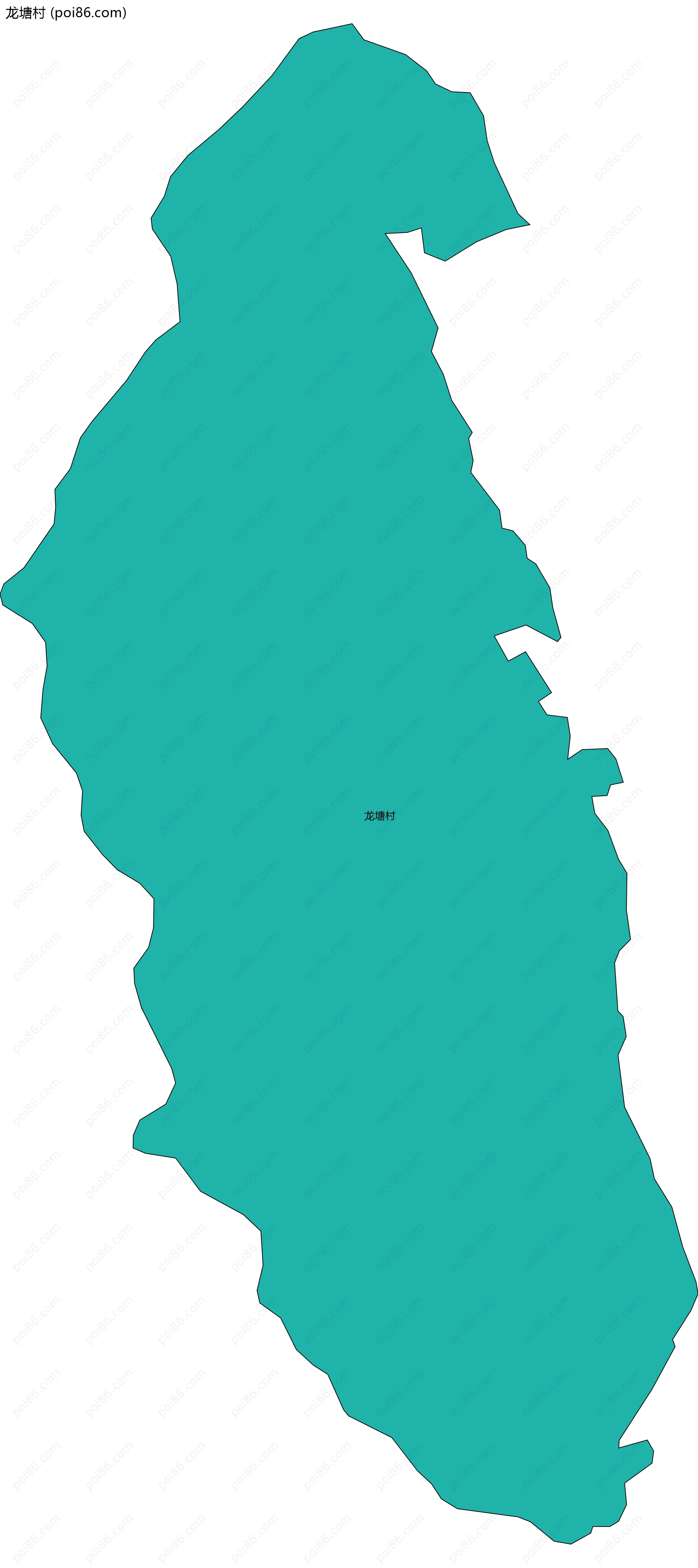 龙塘村边界地图
