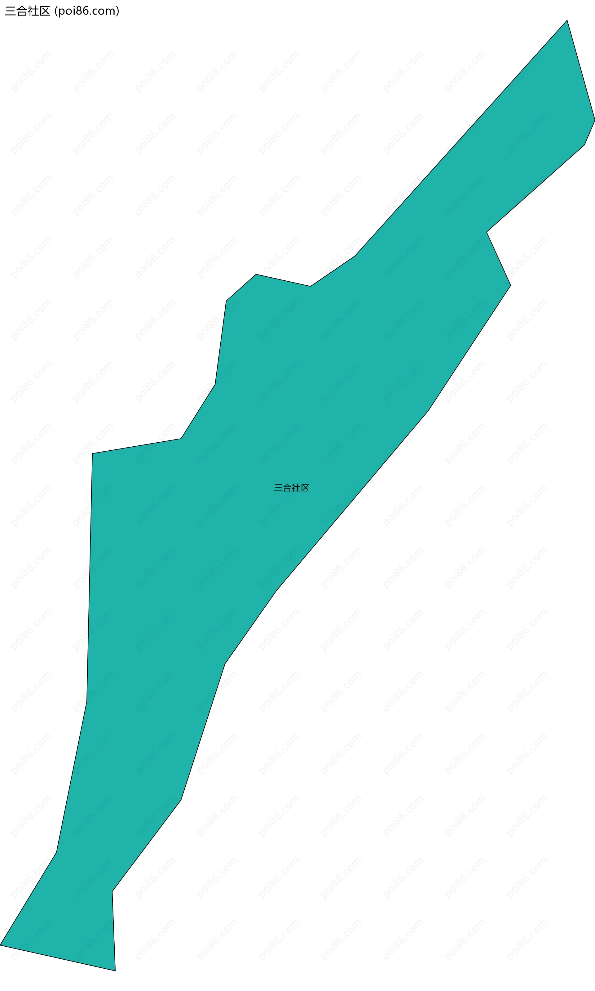 三合社区边界地图