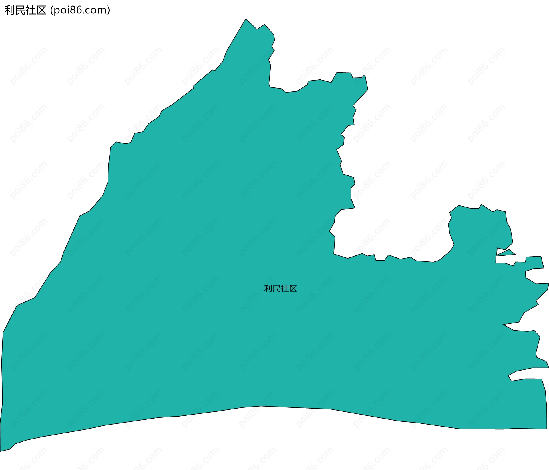 利民社区边界地图